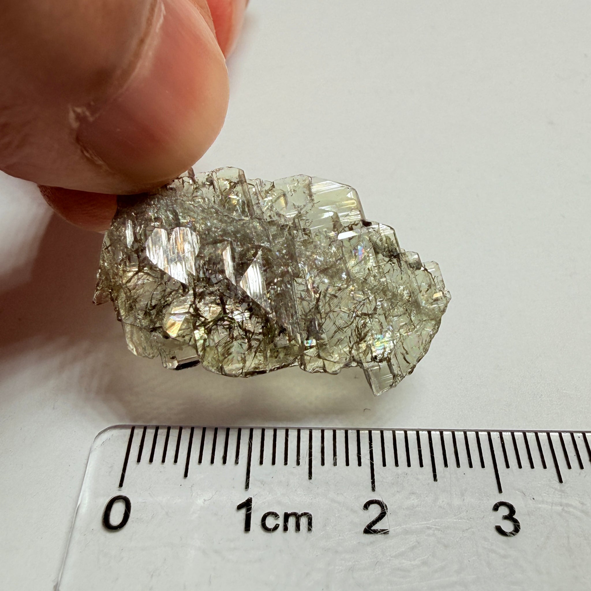 Tanzanite Crystal, 13.05ct, Merelani, Tanzania, Untreated Unheated, a complex crystal floater, crystallised on both sides