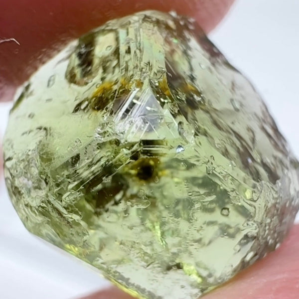 Tourmaline Crystal, 5.61ct, Laletema, Untreated Unheated, heavily included but great as a specimen, incredible etching triangulation