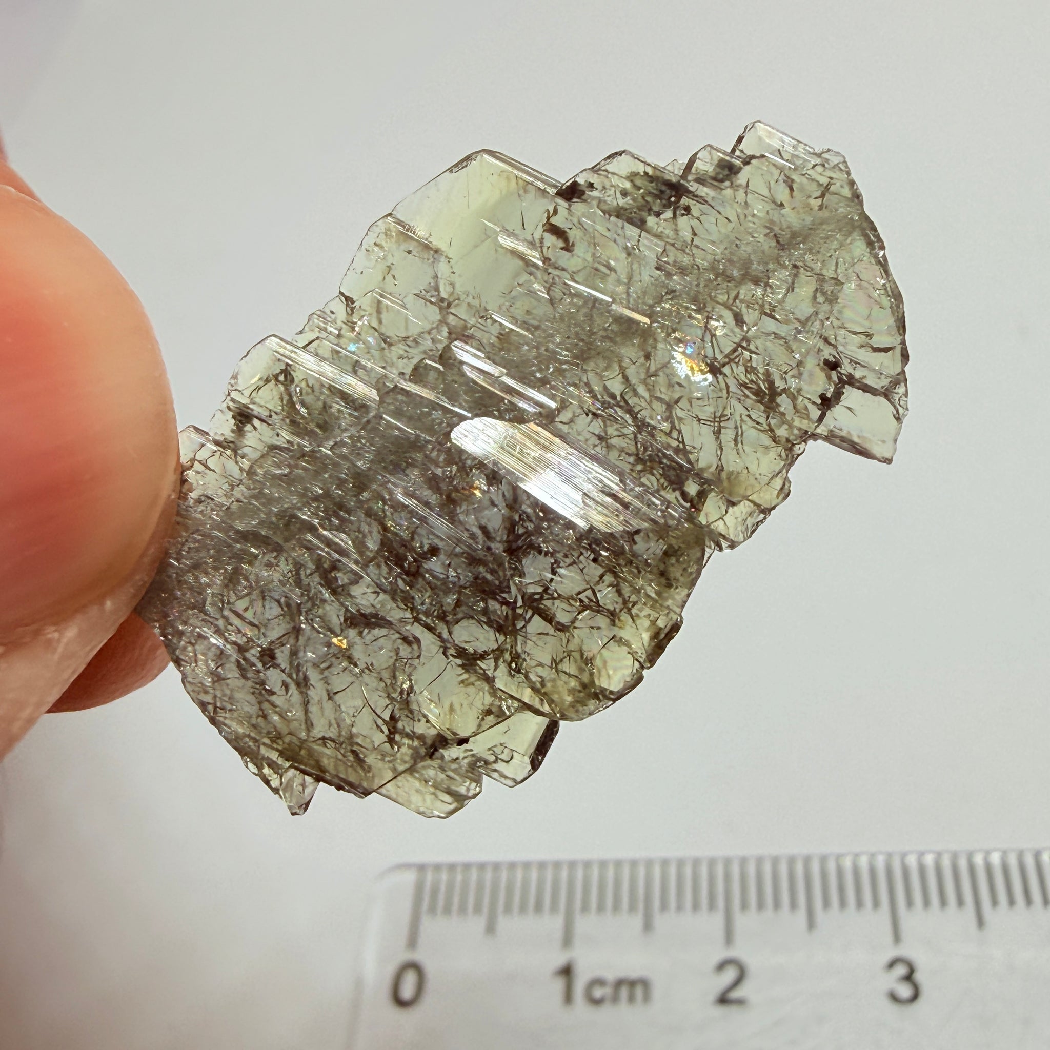 Tanzanite Crystal, 13.05ct, Merelani, Tanzania, Untreated Unheated, a complex crystal floater, crystallised on both sides