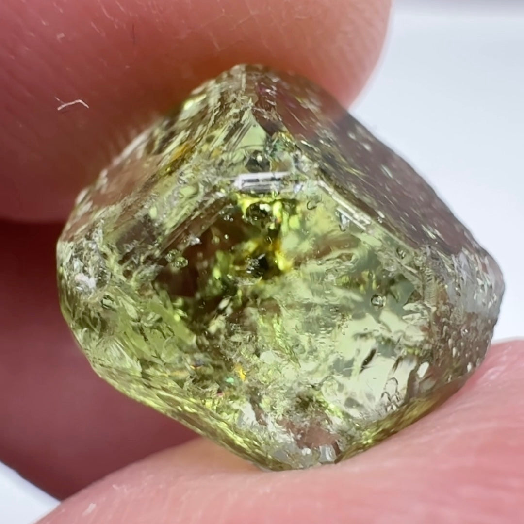 Tourmaline Crystal, 5.61ct, Laletema, Untreated Unheated, heavily included but great as a specimen, incredible etching triangulation