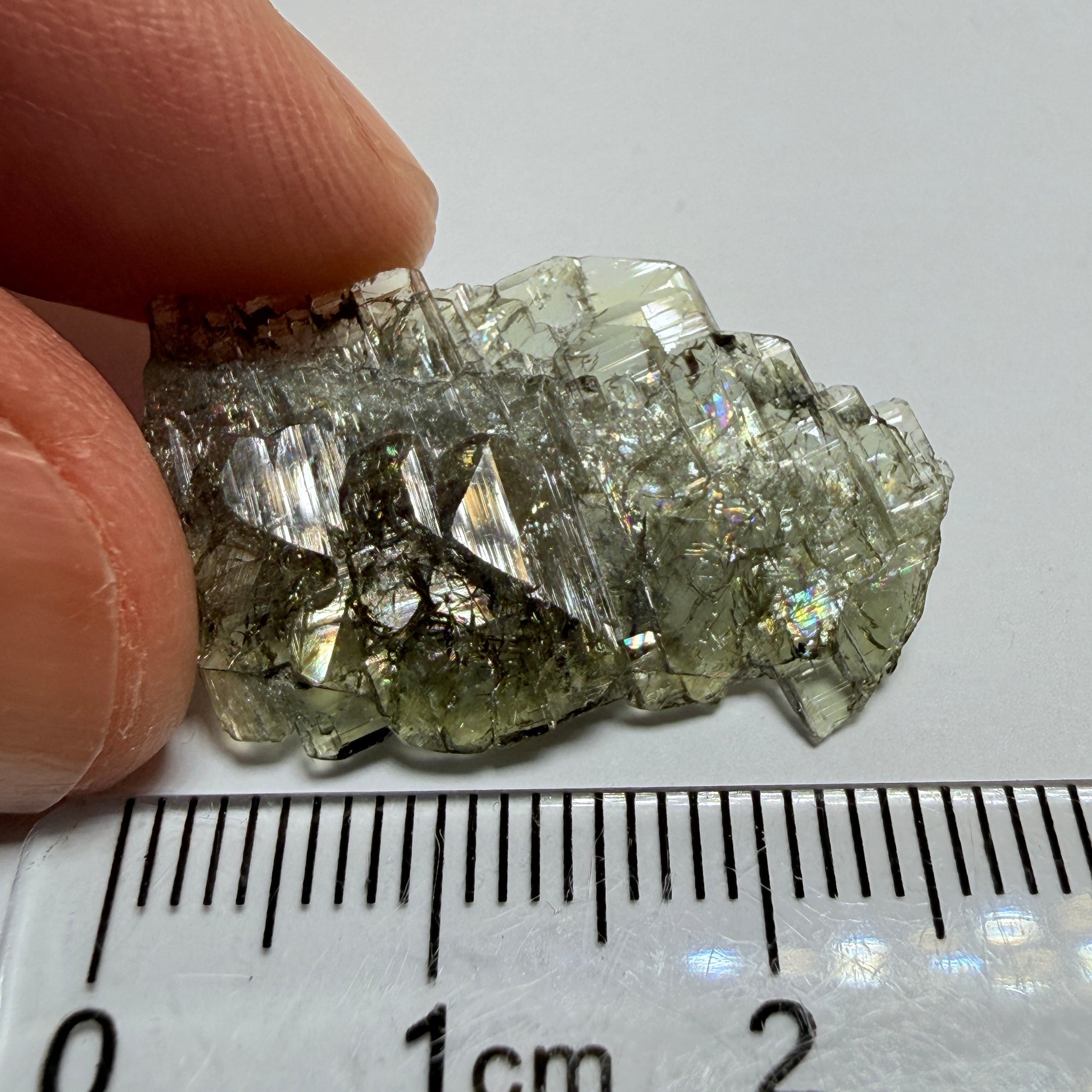 Tanzanite Crystal, 13.05ct, Merelani, Tanzania, Untreated Unheated, a complex crystal floater, crystallised on both sides