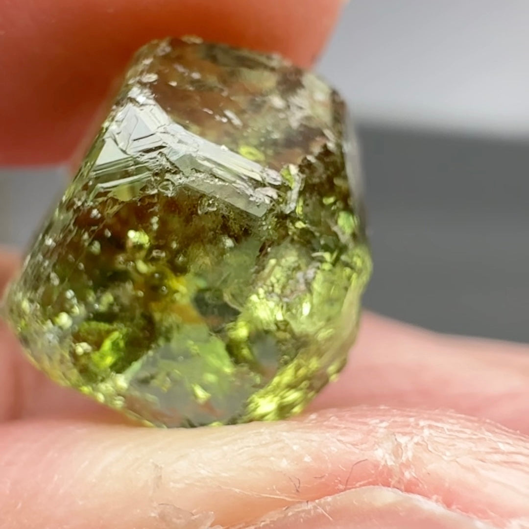 Tourmaline Crystal, 5.61ct, Laletema, Untreated Unheated, heavily included but great as a specimen, incredible etching triangulation