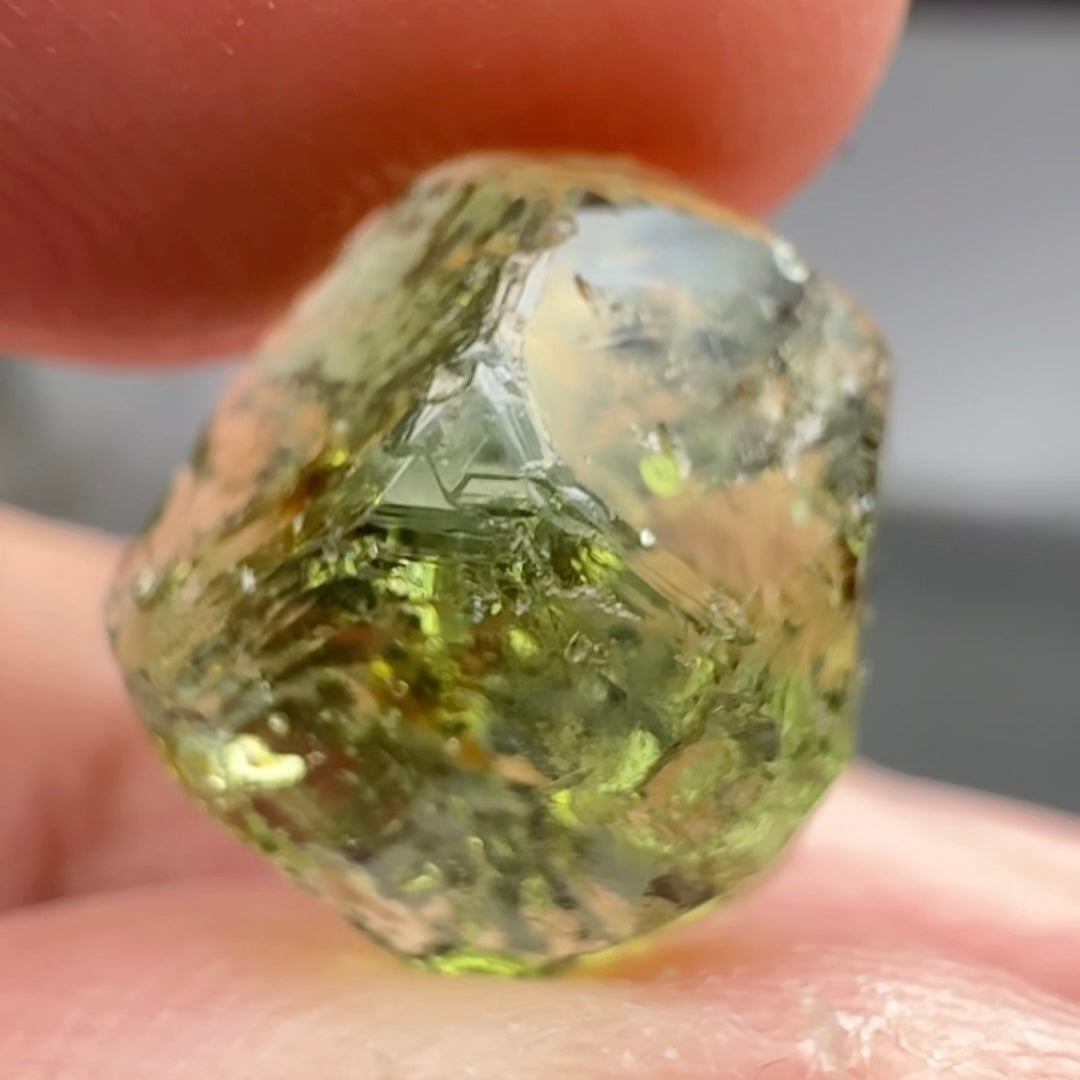 Tourmaline Crystal, 5.61ct, Laletema, Untreated Unheated, heavily included but great as a specimen, incredible etching triangulation