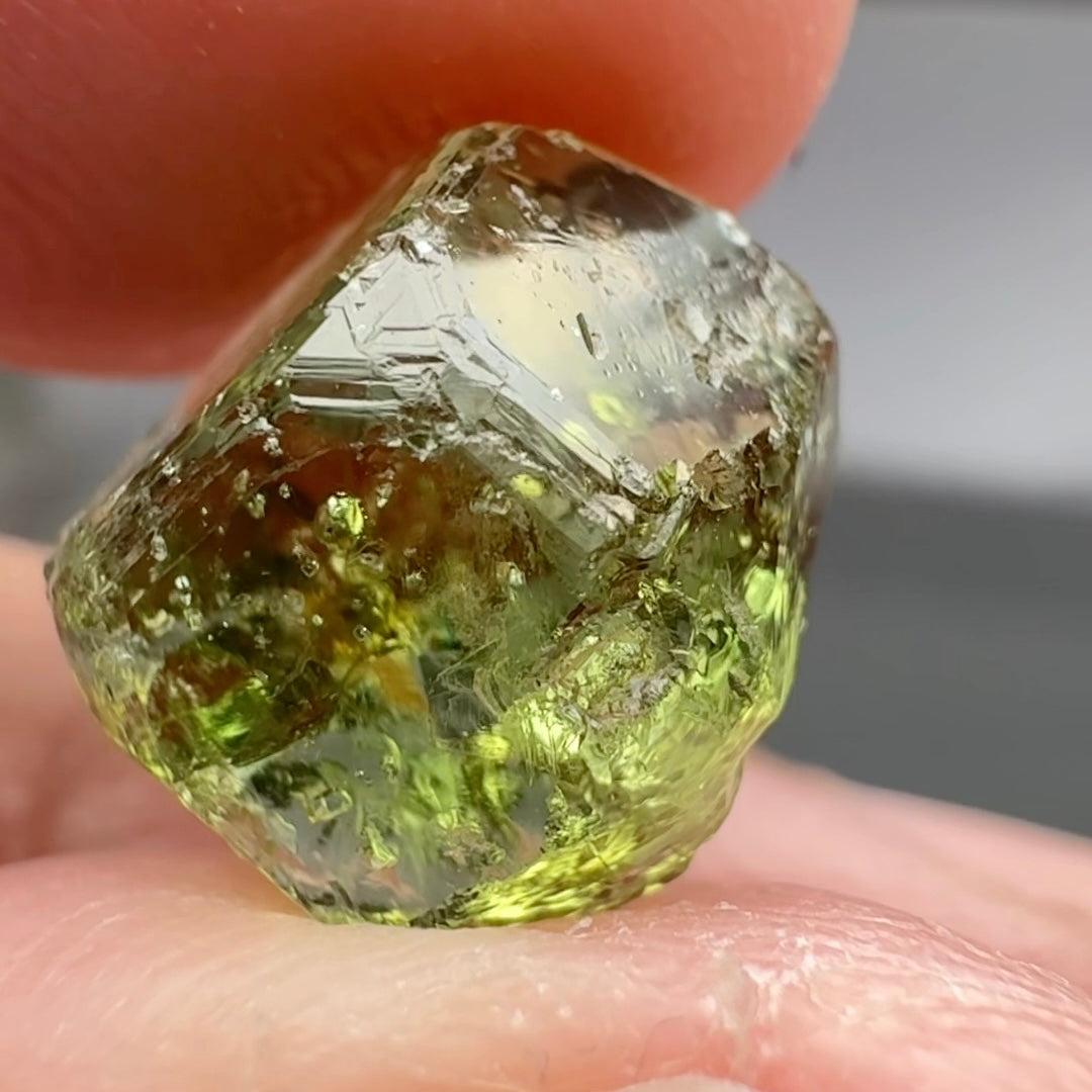 Tourmaline Crystal, 5.61ct, Laletema, Untreated Unheated, heavily included but great as a specimen, incredible etching triangulation