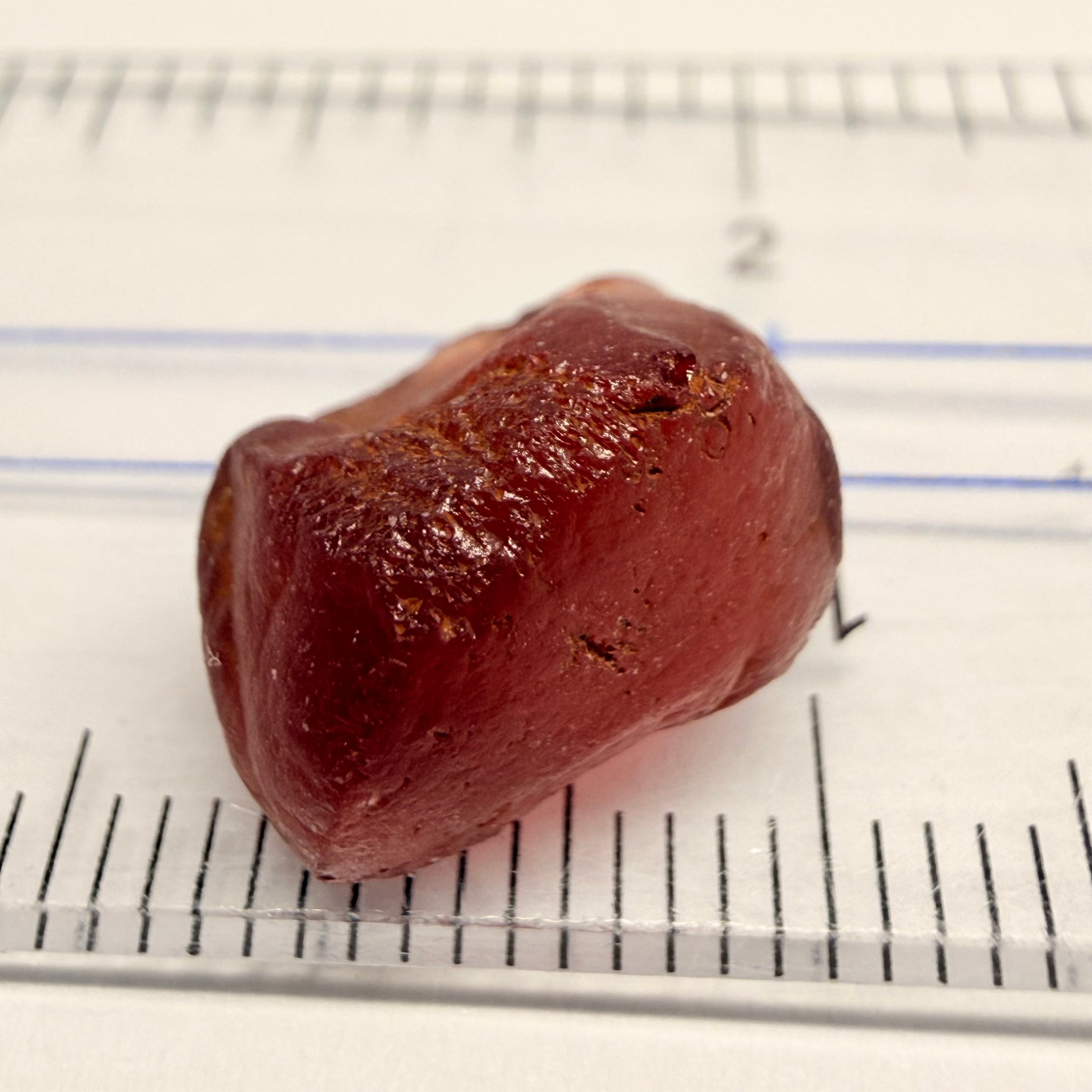 Tanga Garnet, 9.68ct, Tanzania, Untreated Unheated, vvs-if with a tiny wisp of silk, I have circled it in some pics