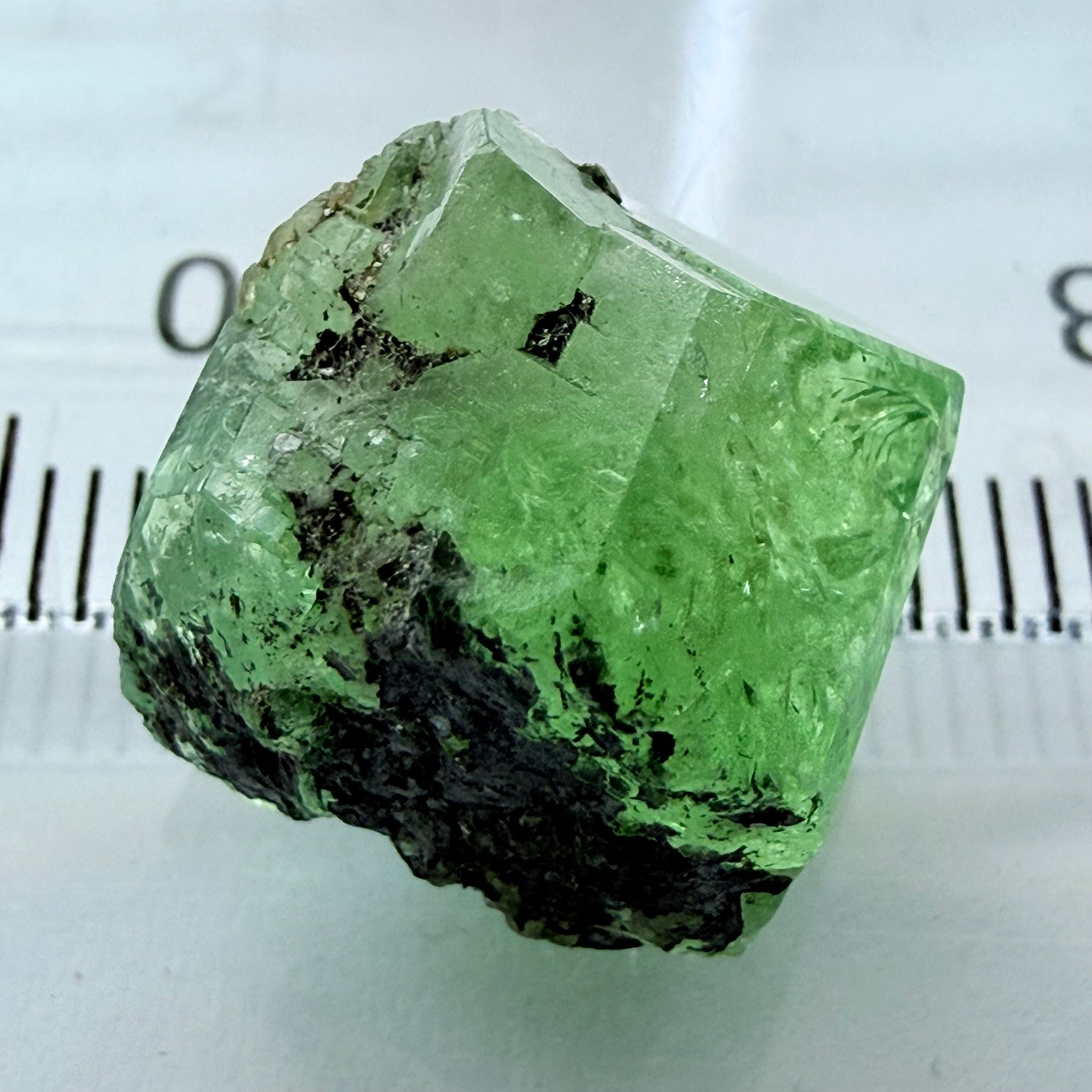 Merelani Mint Garnet Crystal, 20.87ct, Tanzania, Untreated Unheated