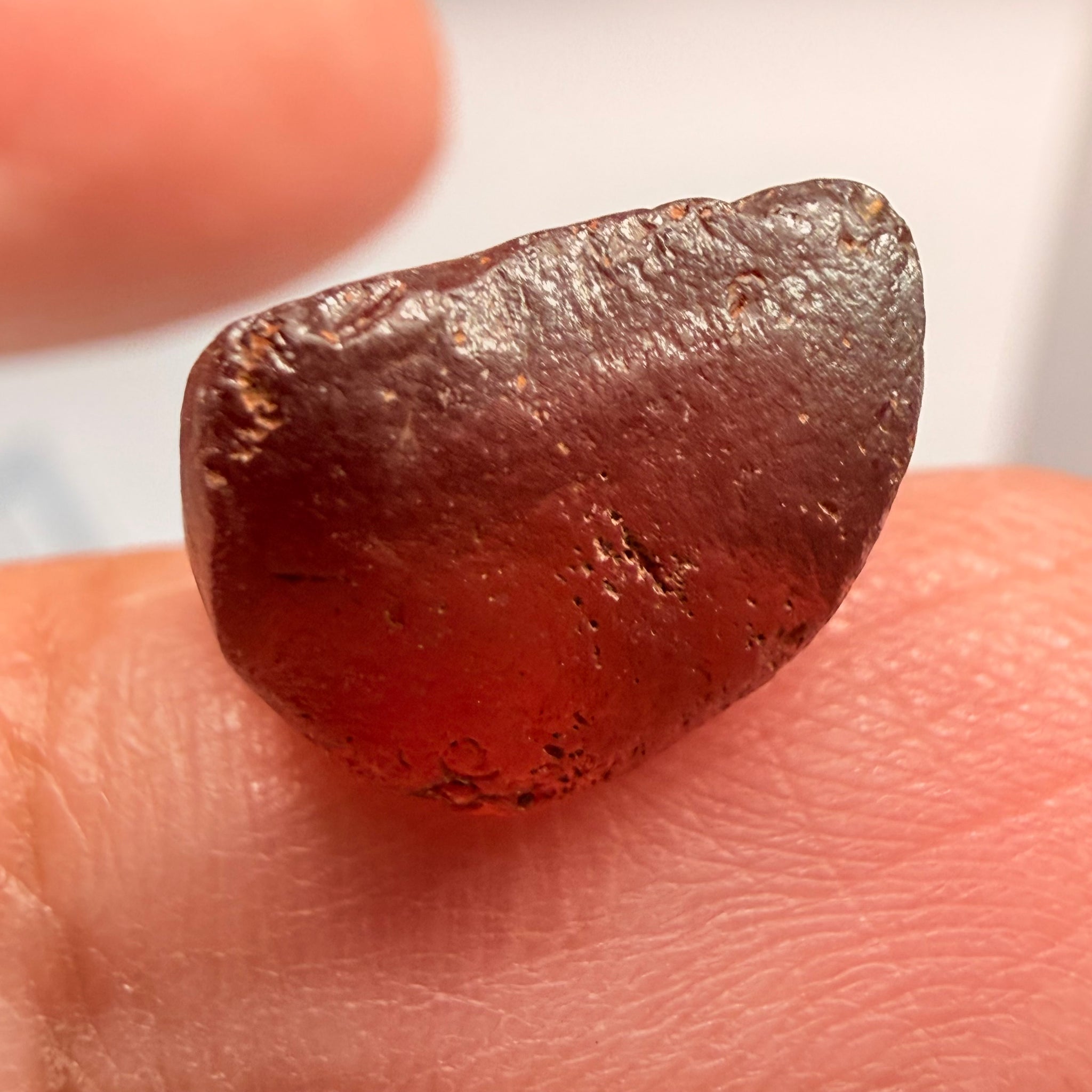 Tanga Garnet, 9.68ct, Tanzania, Untreated Unheated, vvs-if with a tiny wisp of silk, I have circled it in some pics