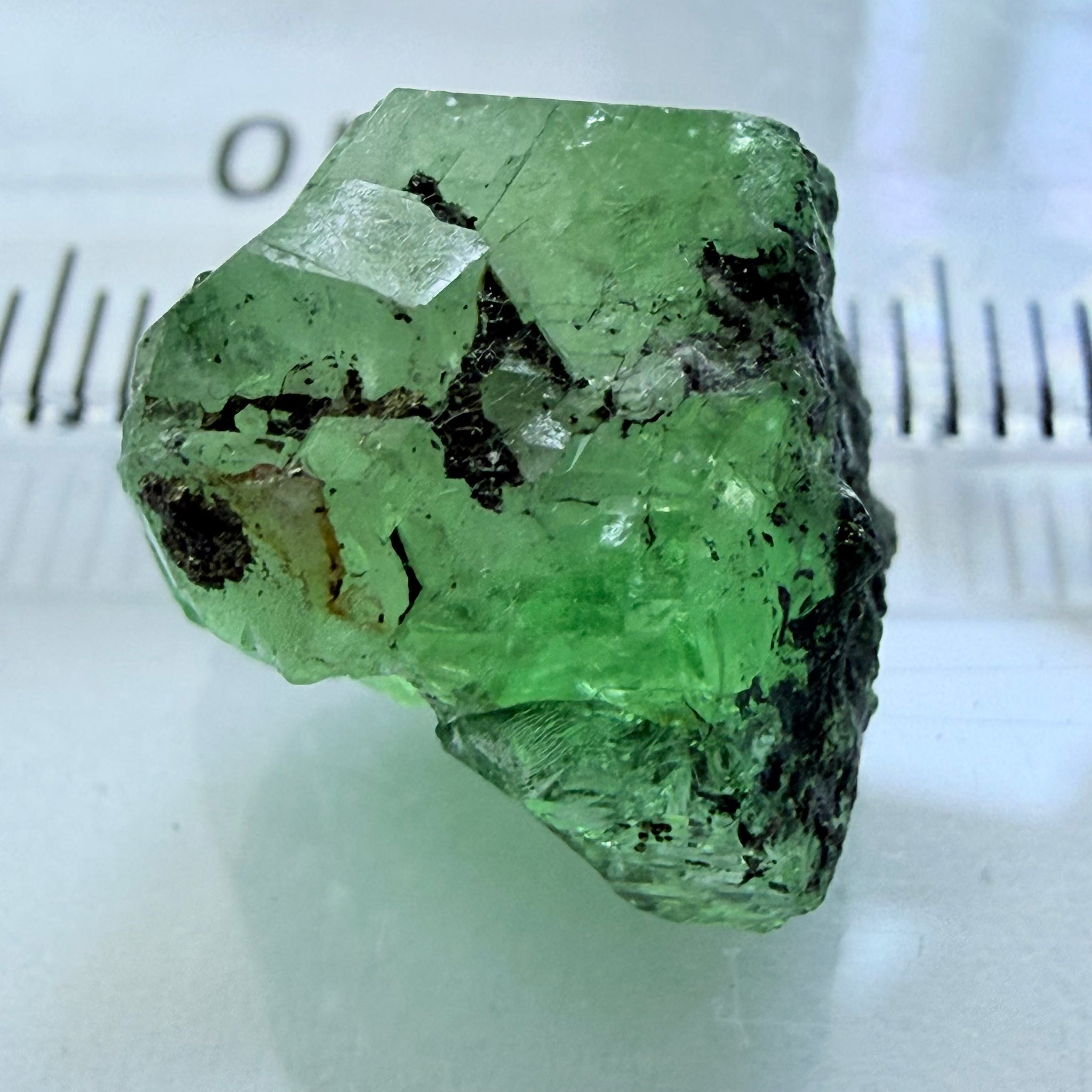Merelani Mint Garnet Crystal, 20.87ct, Tanzania, Untreated Unheated