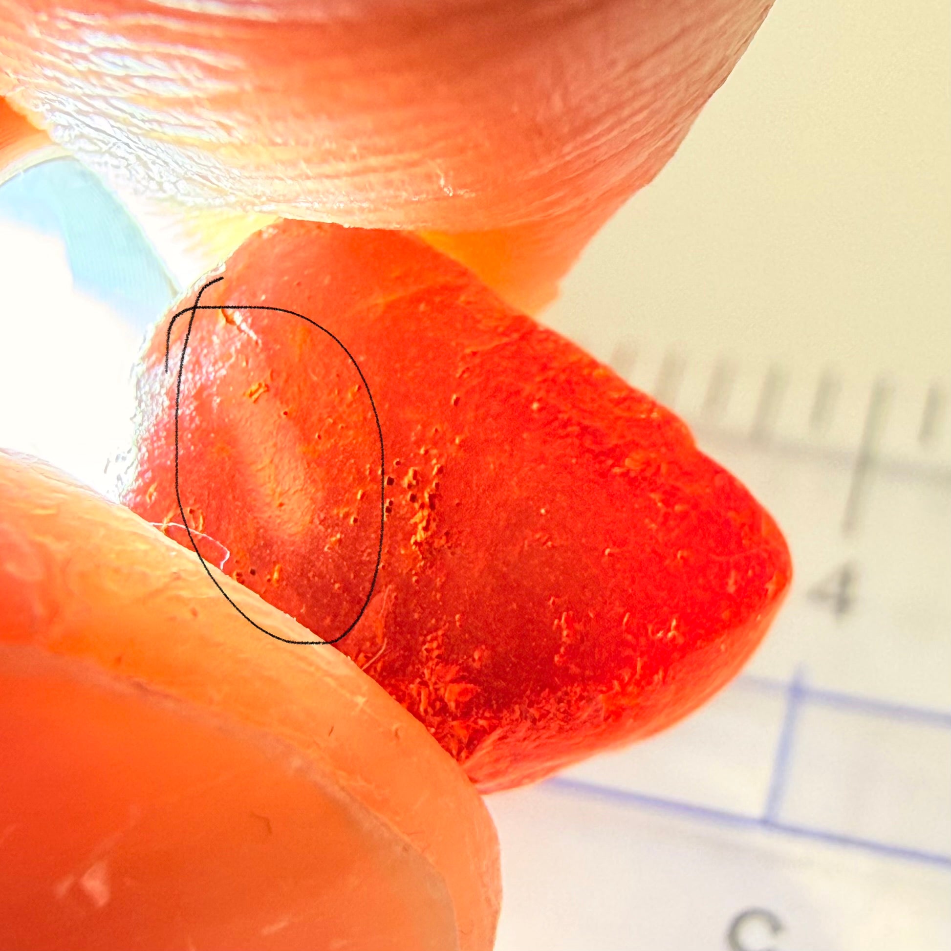 Tanga Garnet, 9.68ct, Tanzania, Untreated Unheated, vvs-if with a tiny wisp of silk, I have circled it in some pics