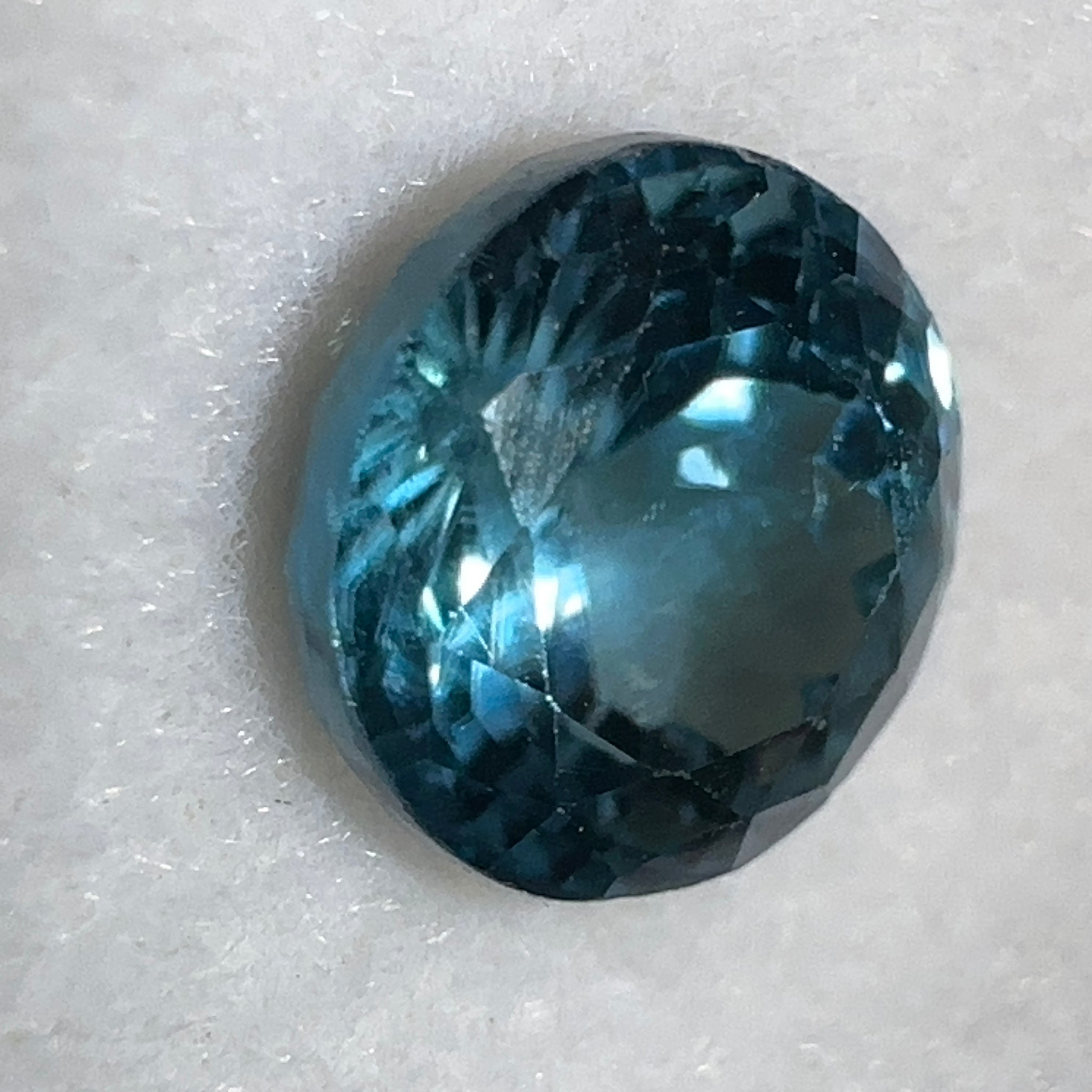 Blue Apatite, 2.35ct, Merelani, Tanzania, Untreated Unheated, Native Cut