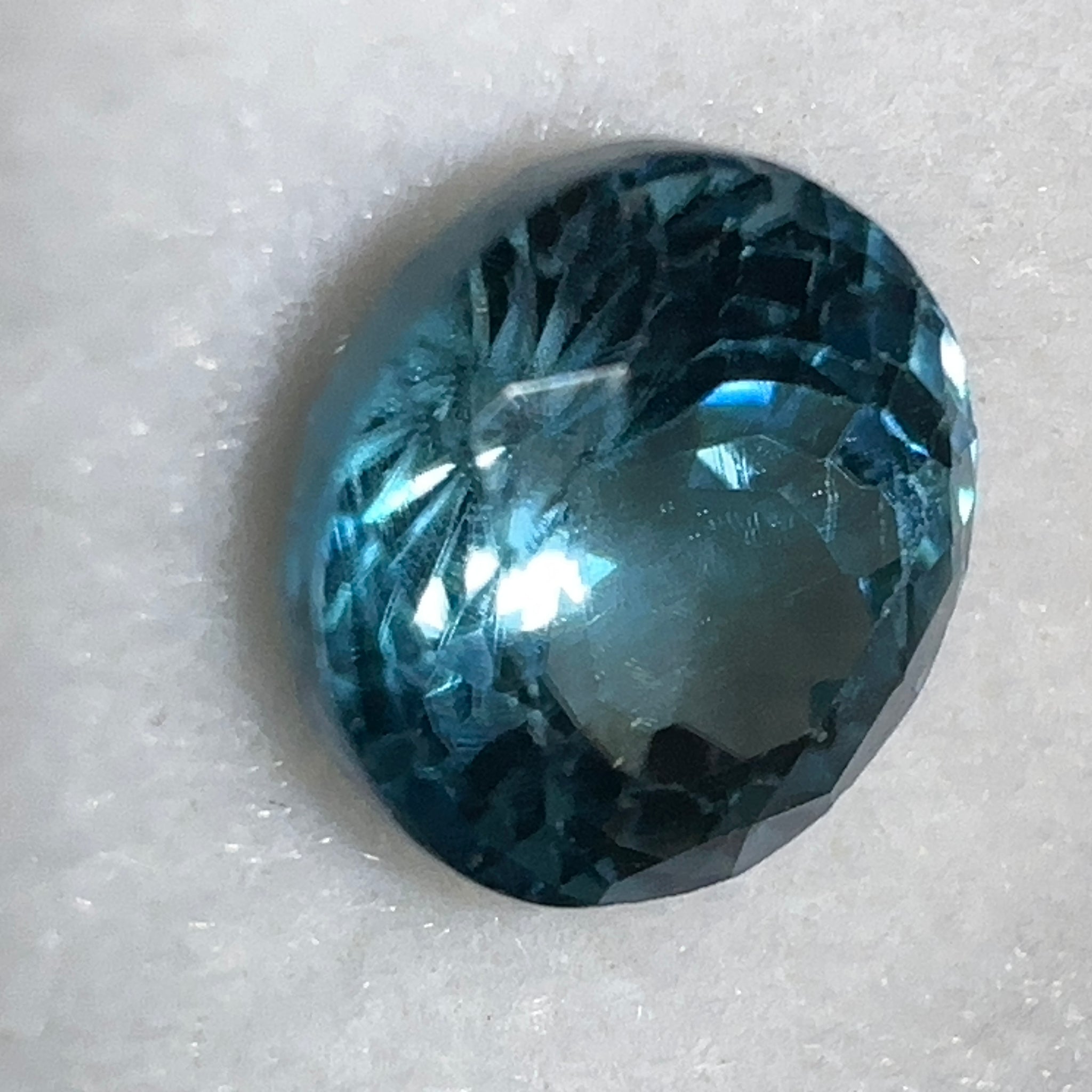 Blue Apatite, 2.35ct, Merelani, Tanzania, Untreated Unheated, Native Cut