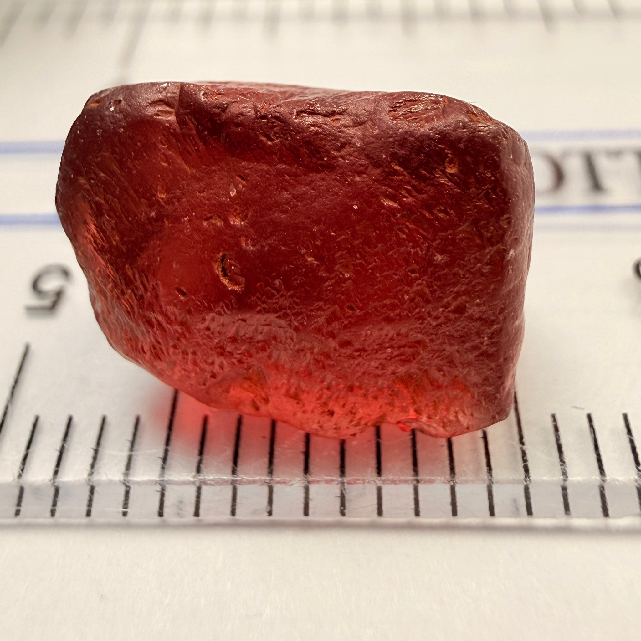 Tanga Garnet, 9.68ct, Tanzania, Untreated Unheated, vvs-if with a tiny wisp of silk, I have circled it in some pics