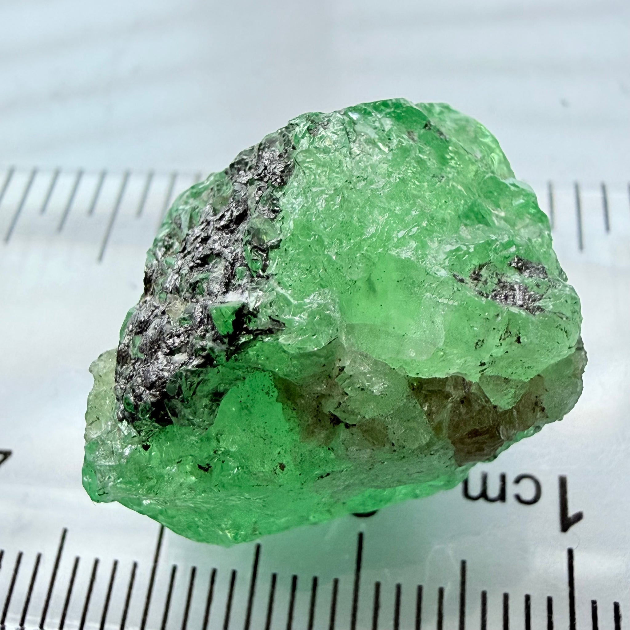 Merelani Mint Garnet Crystal, 53.94ct, Tanzania, Untreated Unheated
