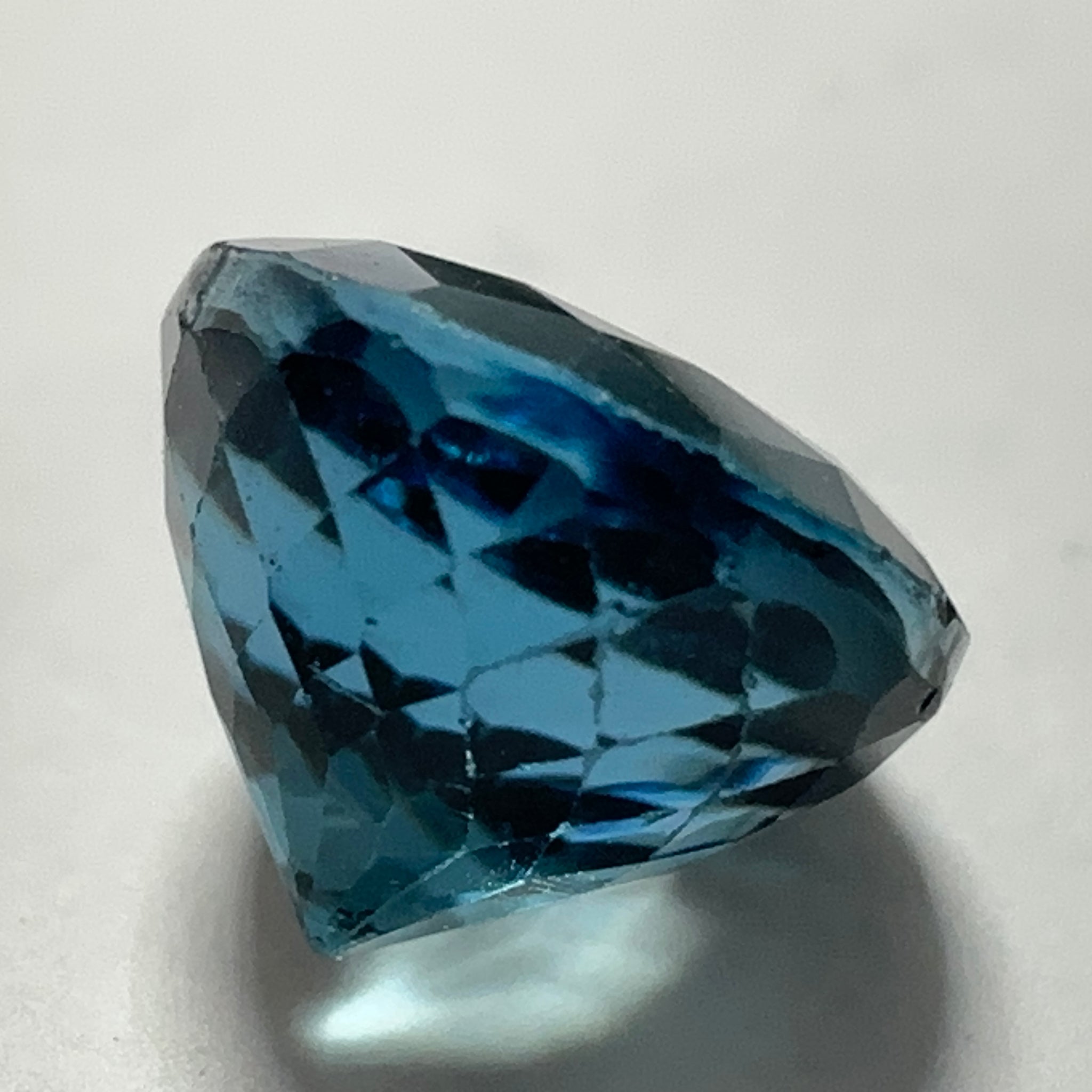 Blue Apatite, 2.35ct, Merelani, Tanzania, Untreated Unheated, Native Cut