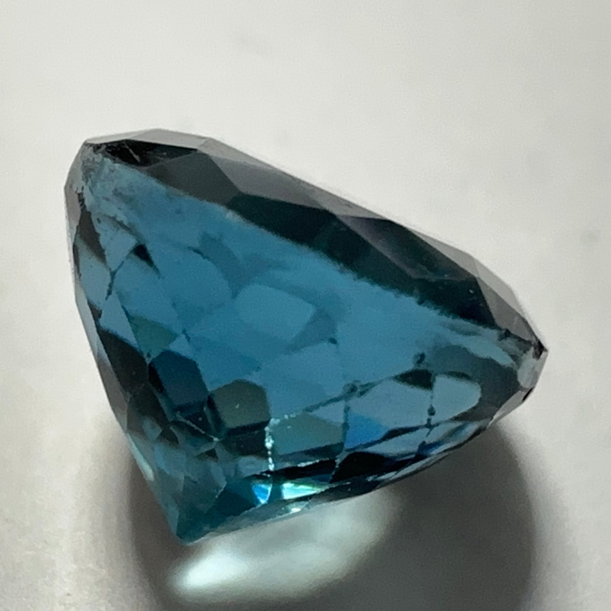 Blue Apatite, 2.35ct, Merelani, Tanzania, Untreated Unheated, Native Cut