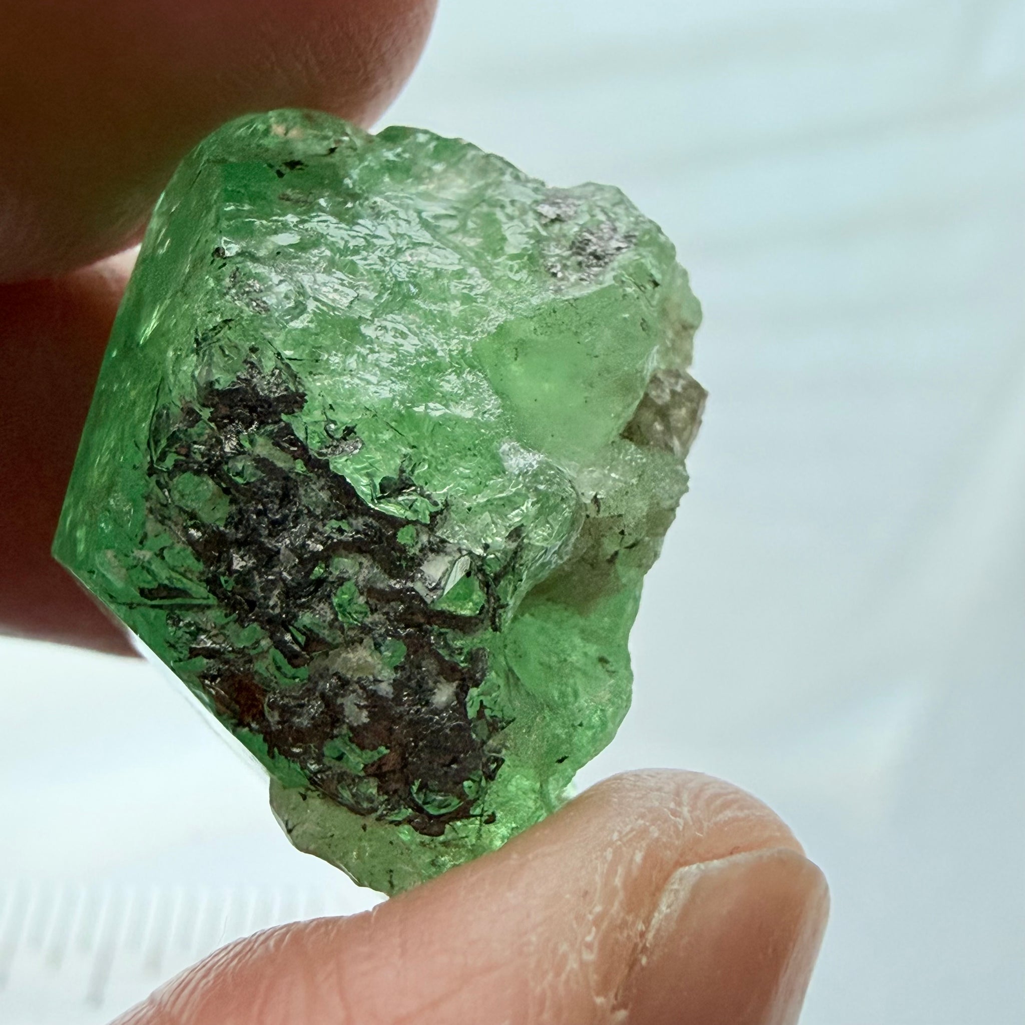 Merelani Mint Garnet Crystal, 53.94ct, Tanzania, Untreated Unheated