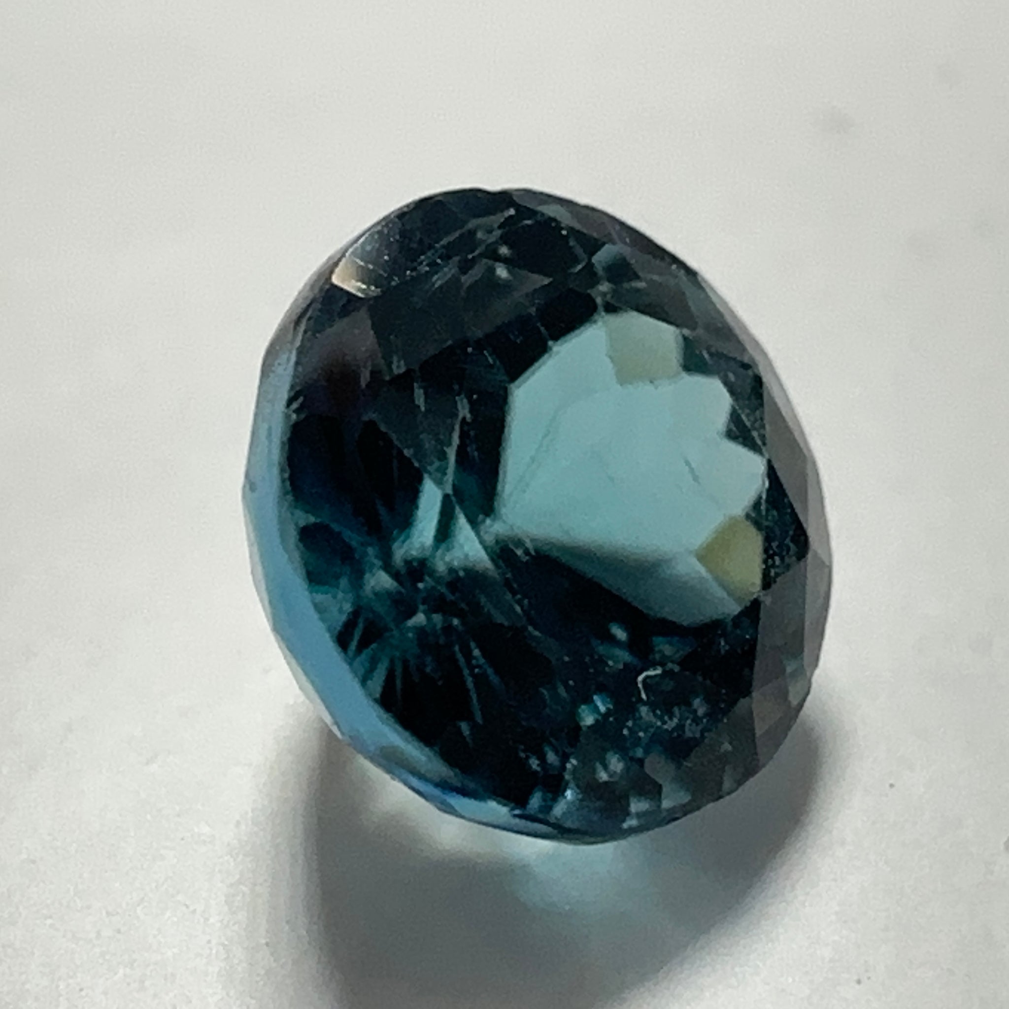 Blue Apatite, 2.35ct, Merelani, Tanzania, Untreated Unheated, Native Cut