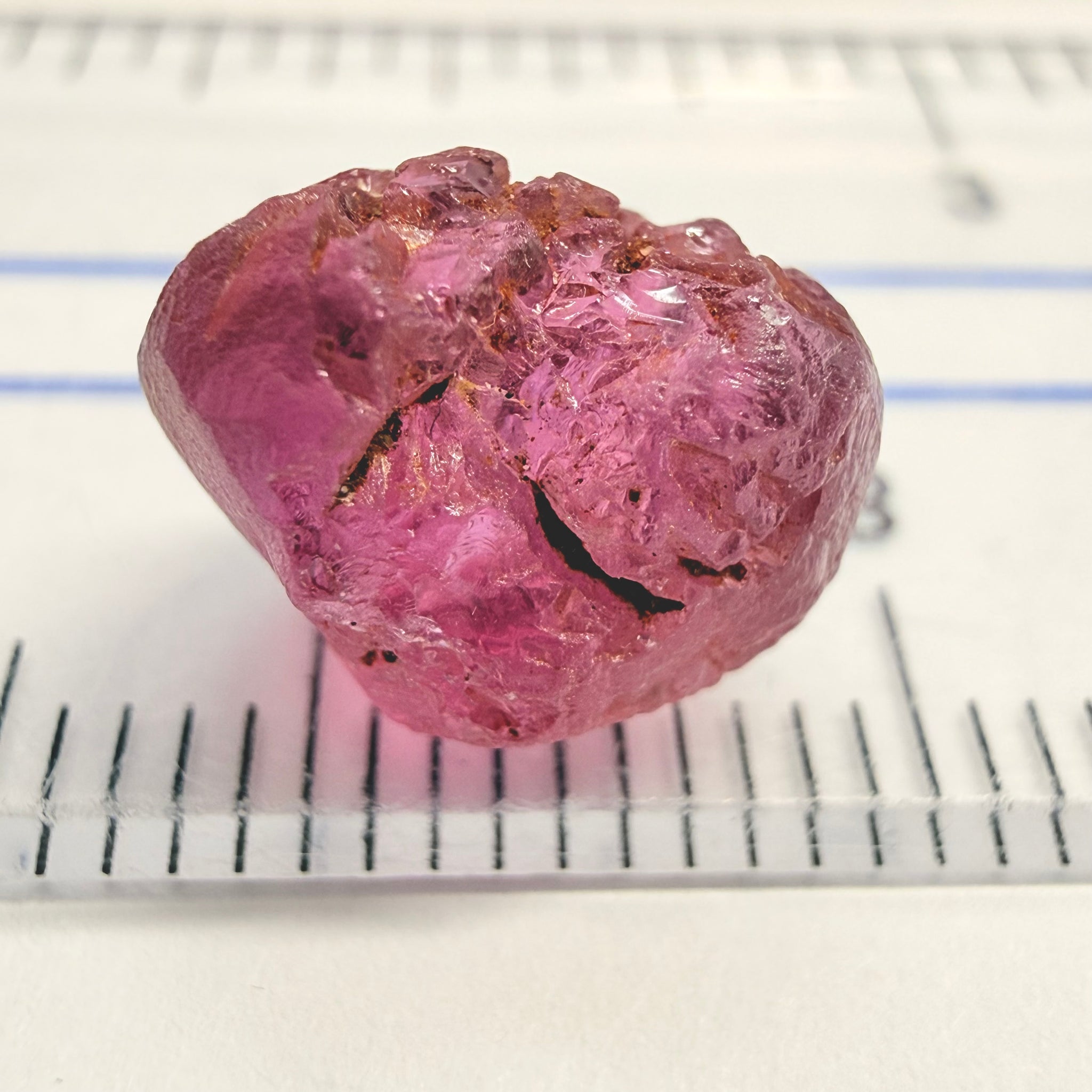 Tanga Garnet, 6.81ct, Tanzania, Untreated Unheated, looks like a broken heart, I would recommend setting it as is, slightly included, going cheap