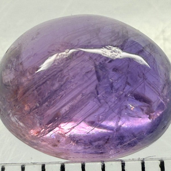 Sapphire Cabochon, 4.77ct, Umba Valley, Tanzania. Untreated Unheated, beautiful needling and dual colour!
