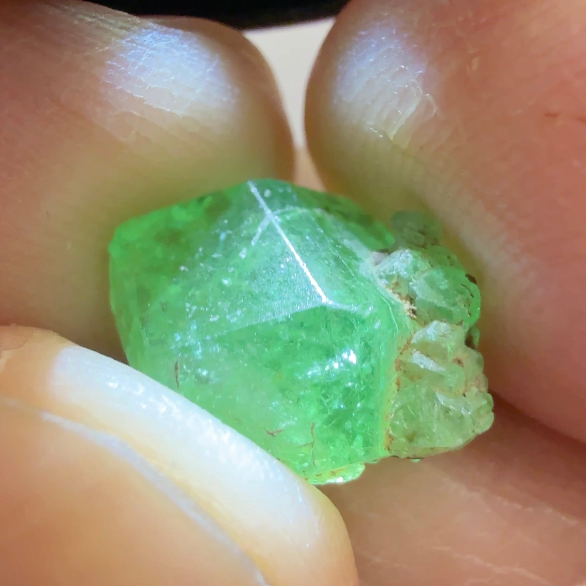 Tsavorite Crystal, 7.28ct, Merelani. Tanzania, Untreated Unheated