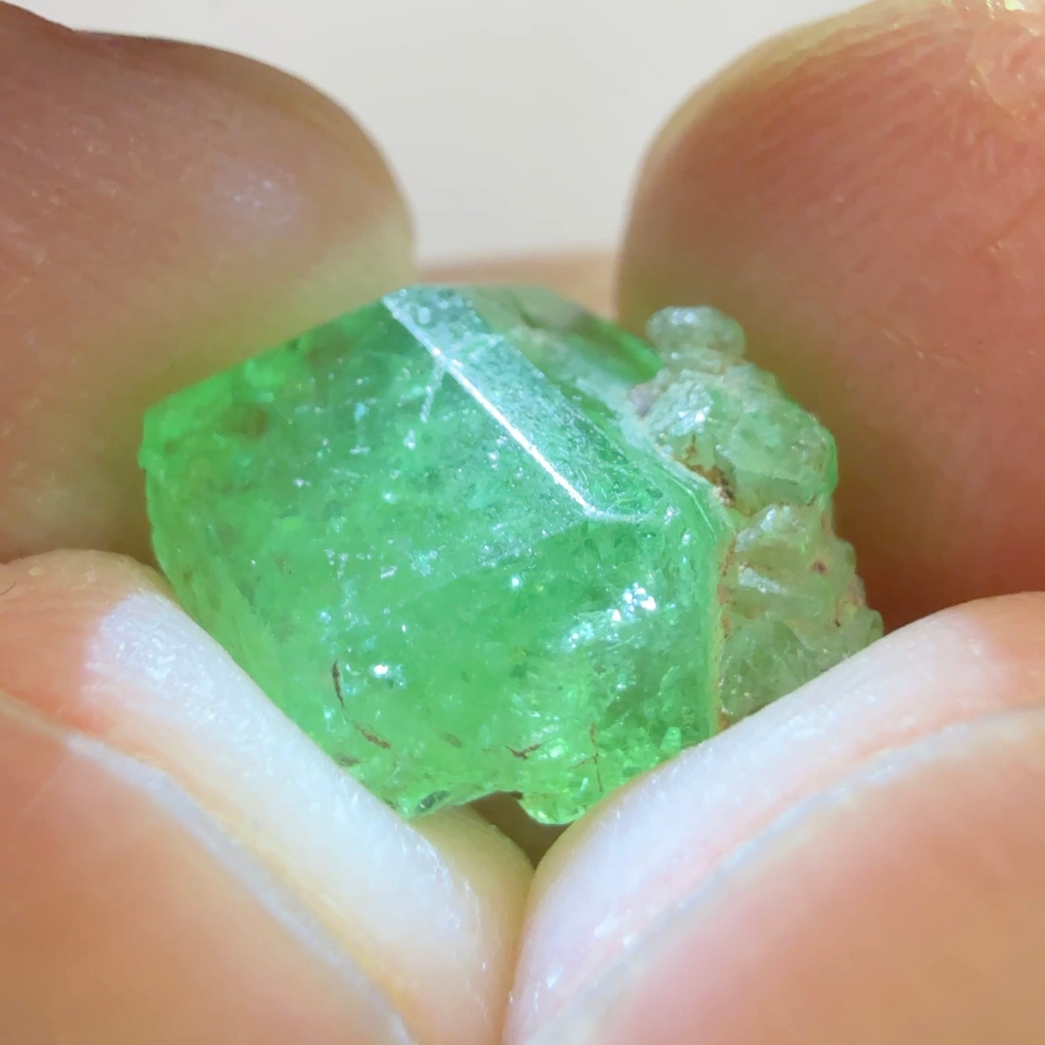 Tsavorite Crystal, 7.28ct, Merelani. Tanzania, Untreated Unheated