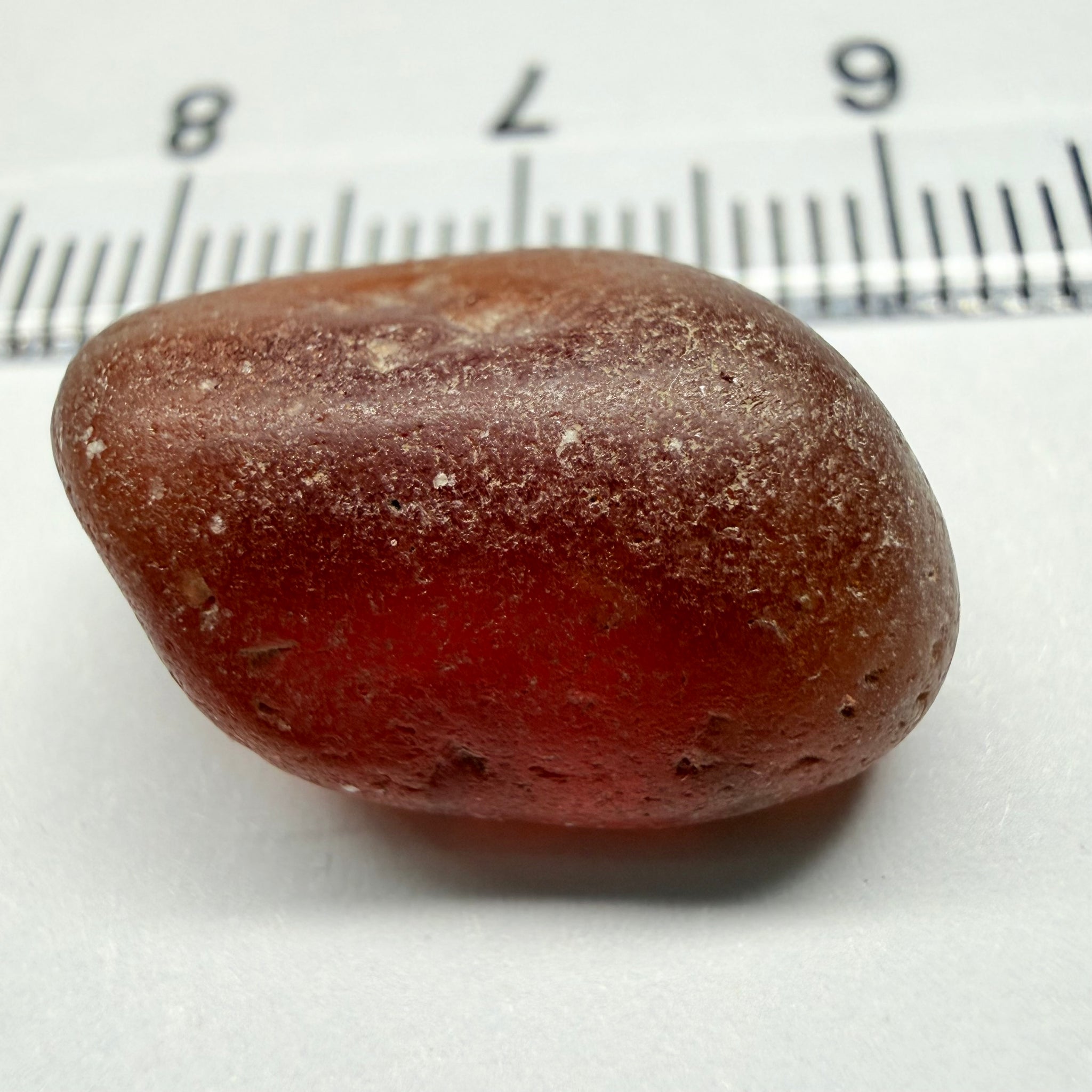 Orange Garnet, 17.39ct, Tunduru, Tanzania, Untreated Unheated, has sugary type inclusions throughout the stone, Si