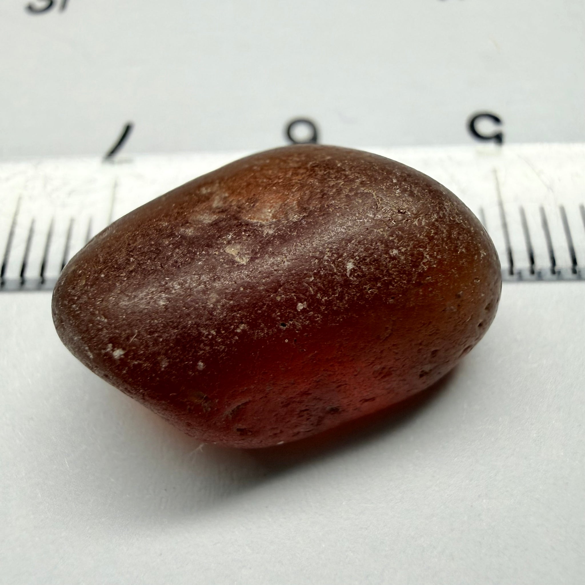 Orange Garnet, 17.39ct, Tunduru, Tanzania, Untreated Unheated, has sugary type inclusions throughout the stone, Si