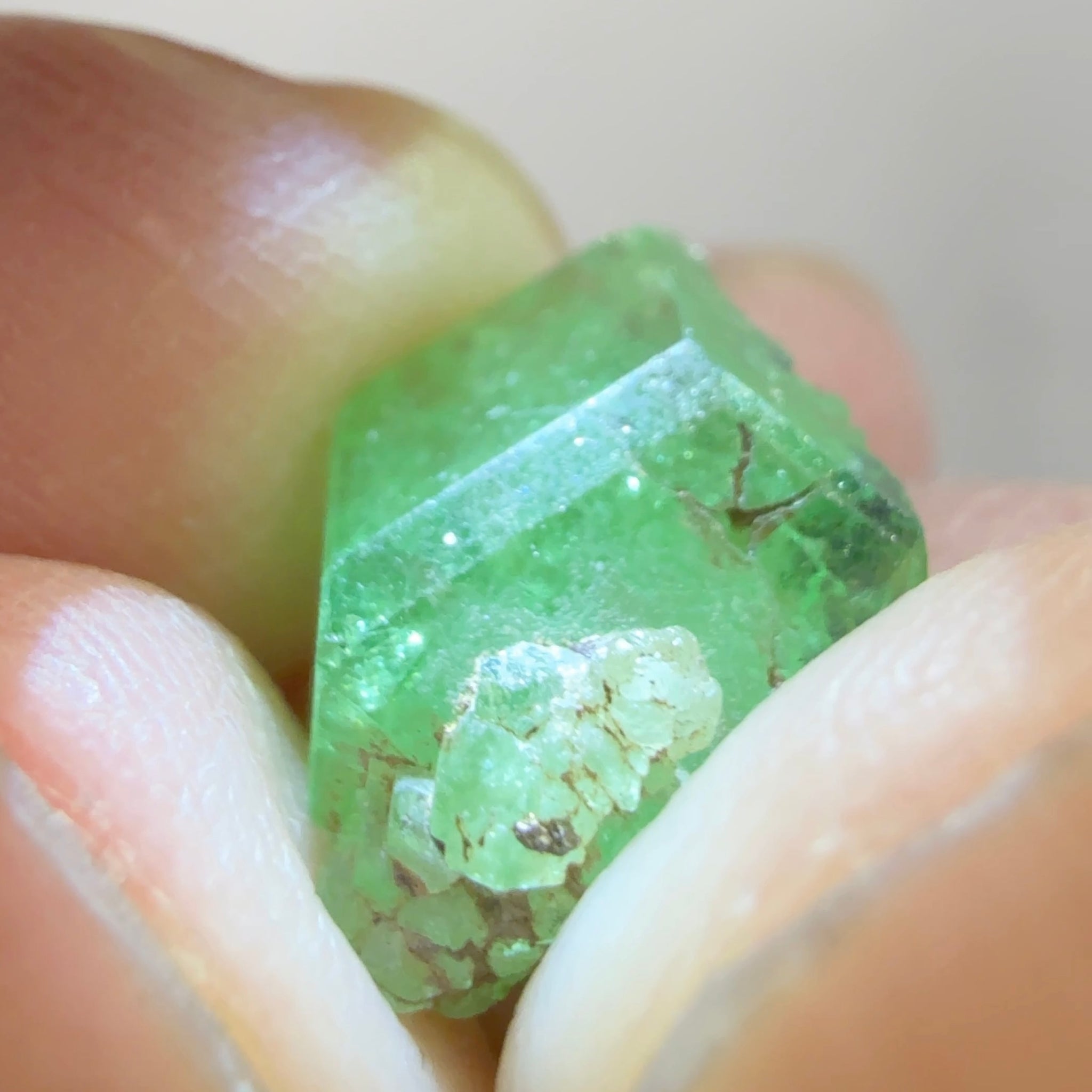 Tsavorite Crystal, 7.28ct, Merelani. Tanzania, Untreated Unheated