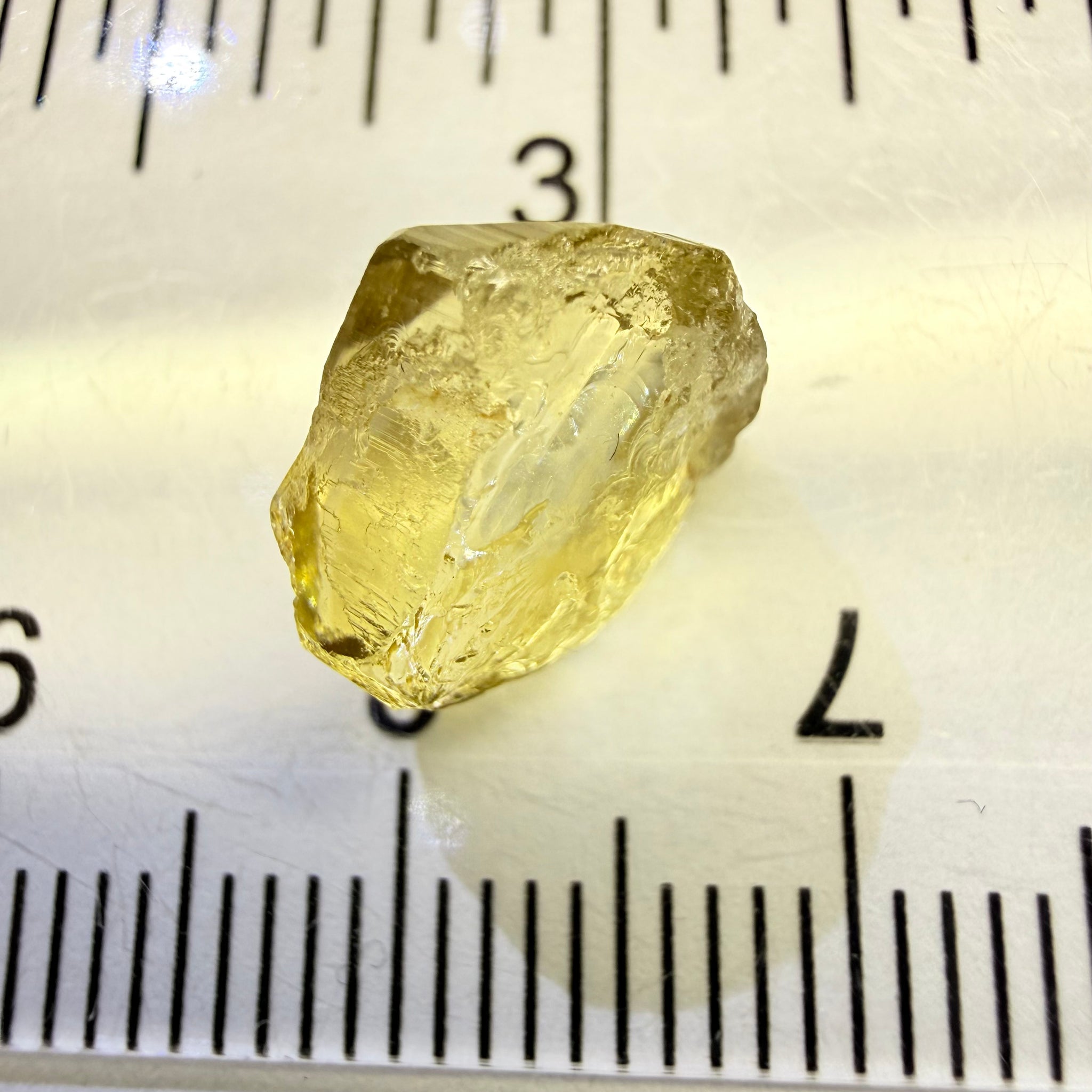 Yellow Tourmaline, 5.34ct, Tanzania, Untreated Unheated, vvs-if