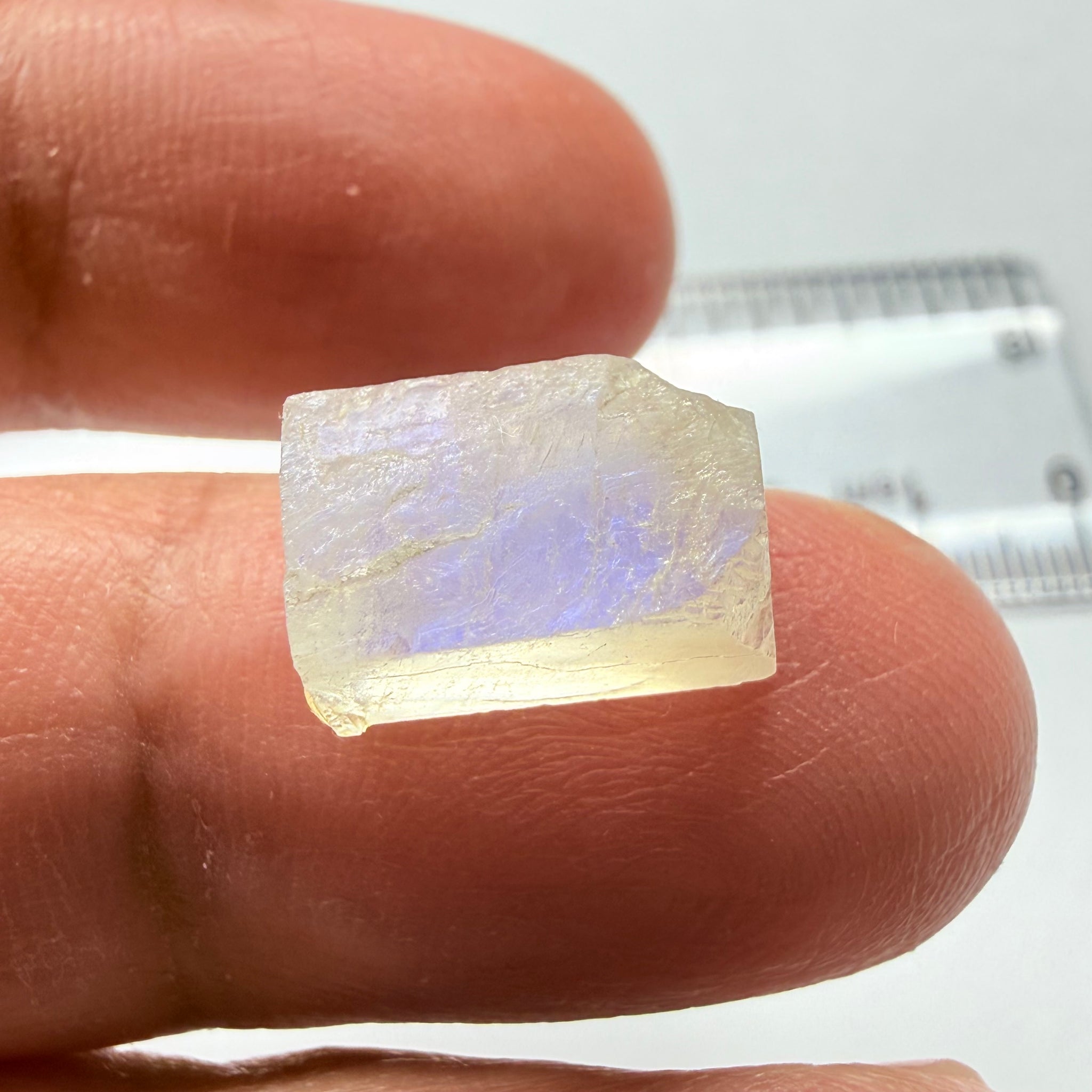 Blue Sheen Moonstone, 6.72ct, Tanzania, Untreated Unheated