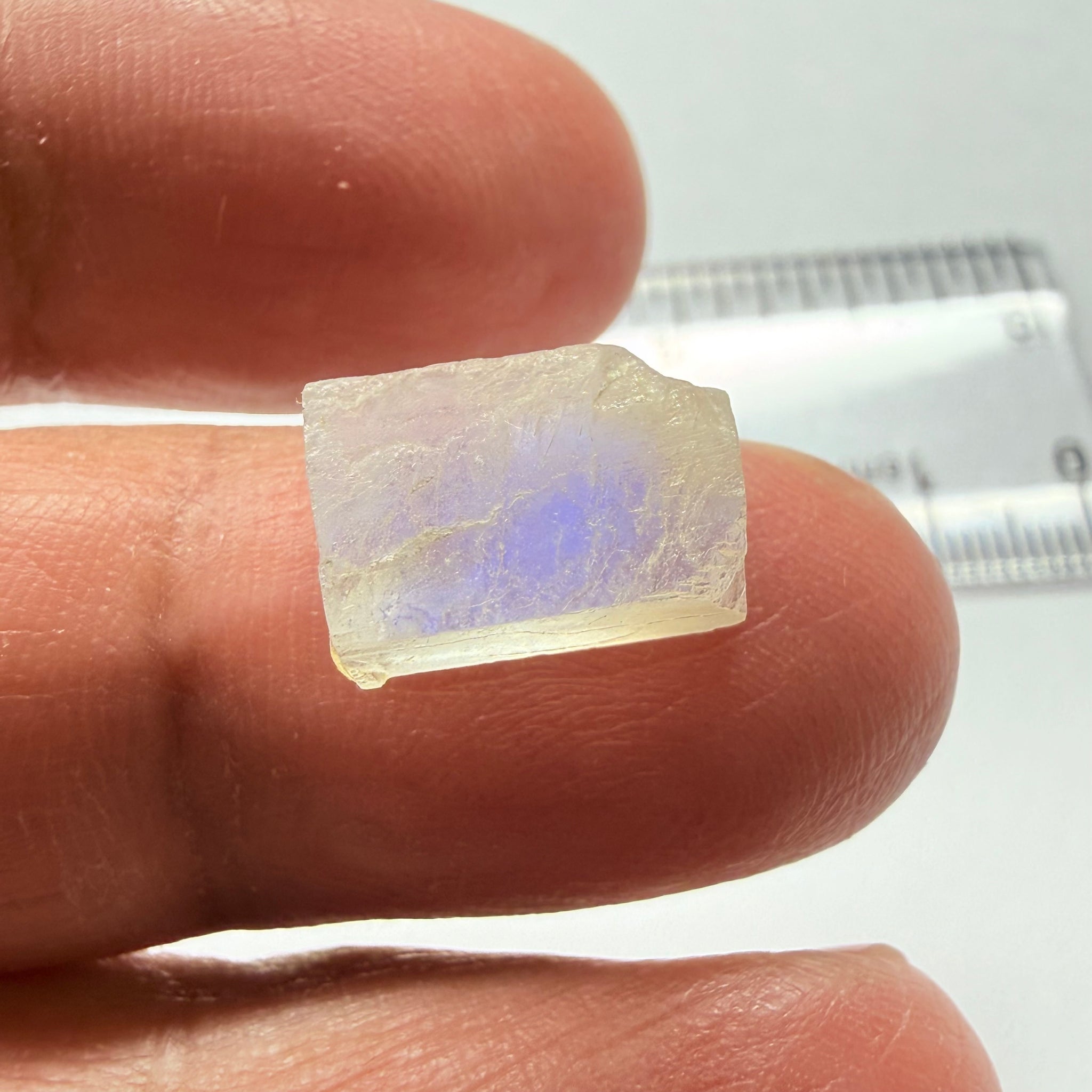 Blue Sheen Moonstone, 6.72ct, Tanzania, Untreated Unheated