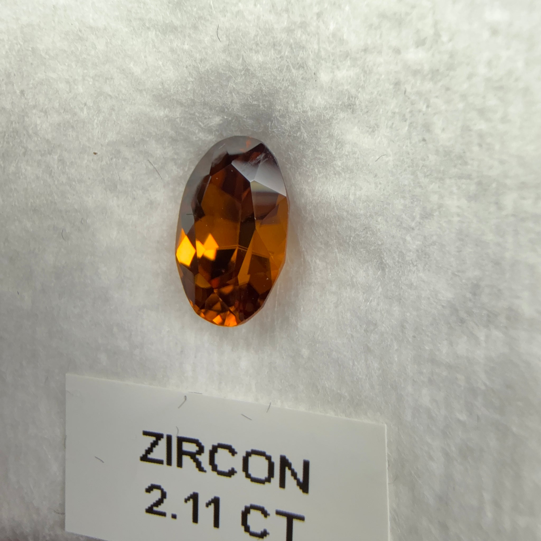 Zircon, 2.11ct, Tanzania, Unheated Untreated