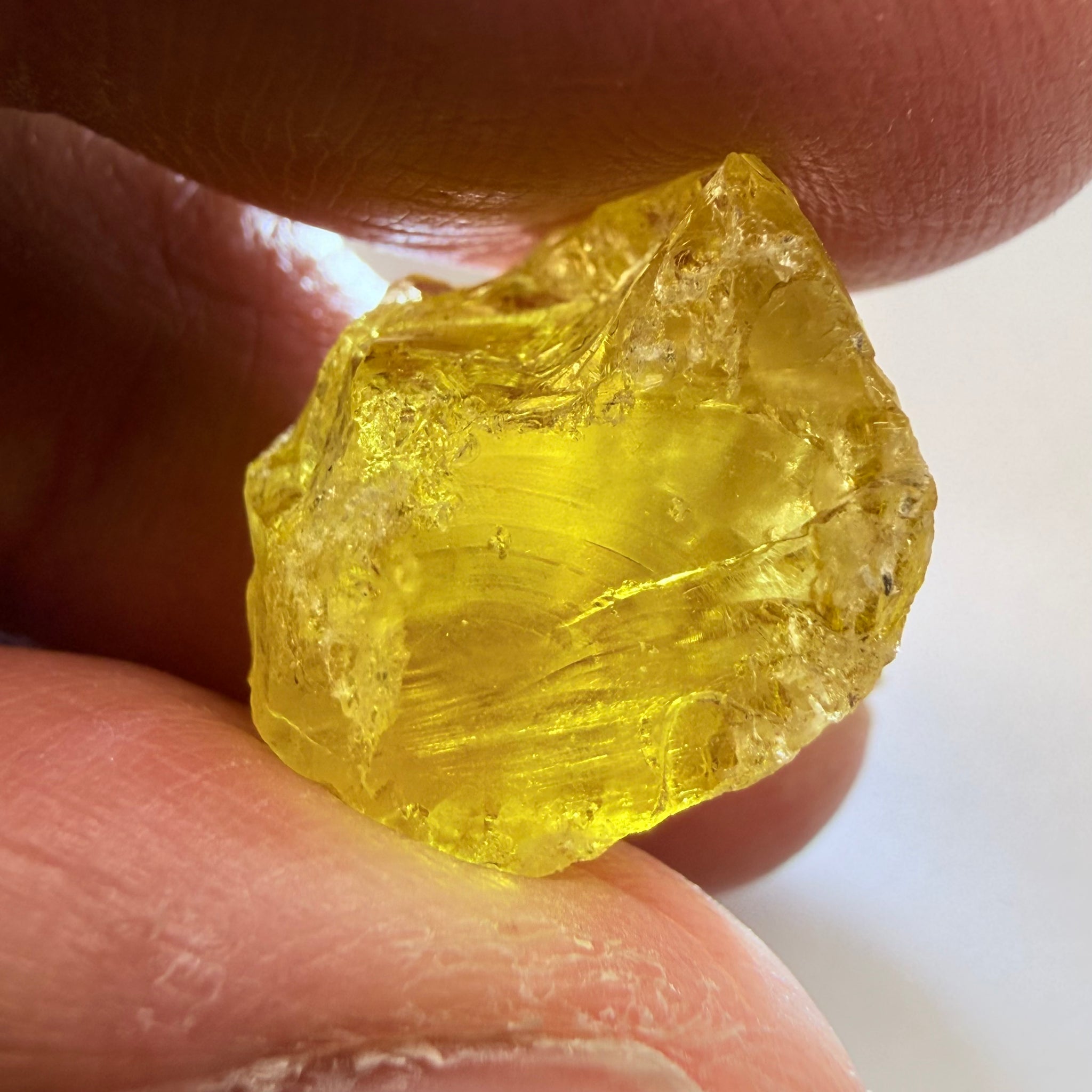 Golden Danburite, 15.08ct, Dodma, Tanzania, Untreated Unheated, slightly included, see the video where I have backlit it to show you where the inclusions are