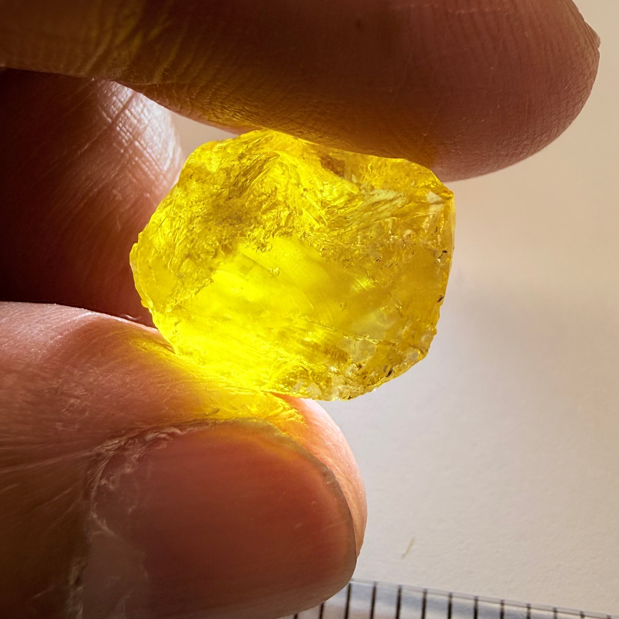 Golden Danburite, 15.08ct, Dodma, Tanzania, Untreated Unheated, slightly included, see the video where I have backlit it to show you where the inclusions are