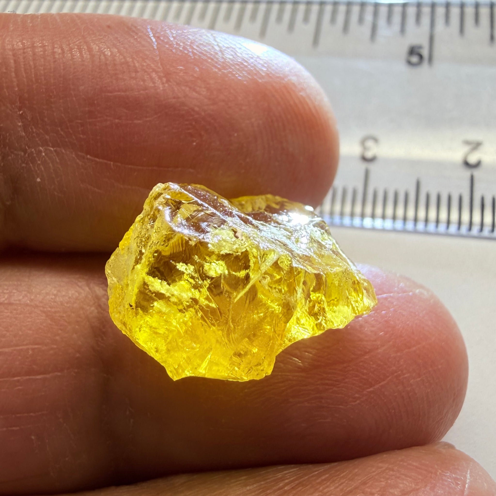 Golden Danburite, 15.08ct, Dodma, Tanzania, Untreated Unheated, slightly included, see the video where I have backlit it to show you where the inclusions are