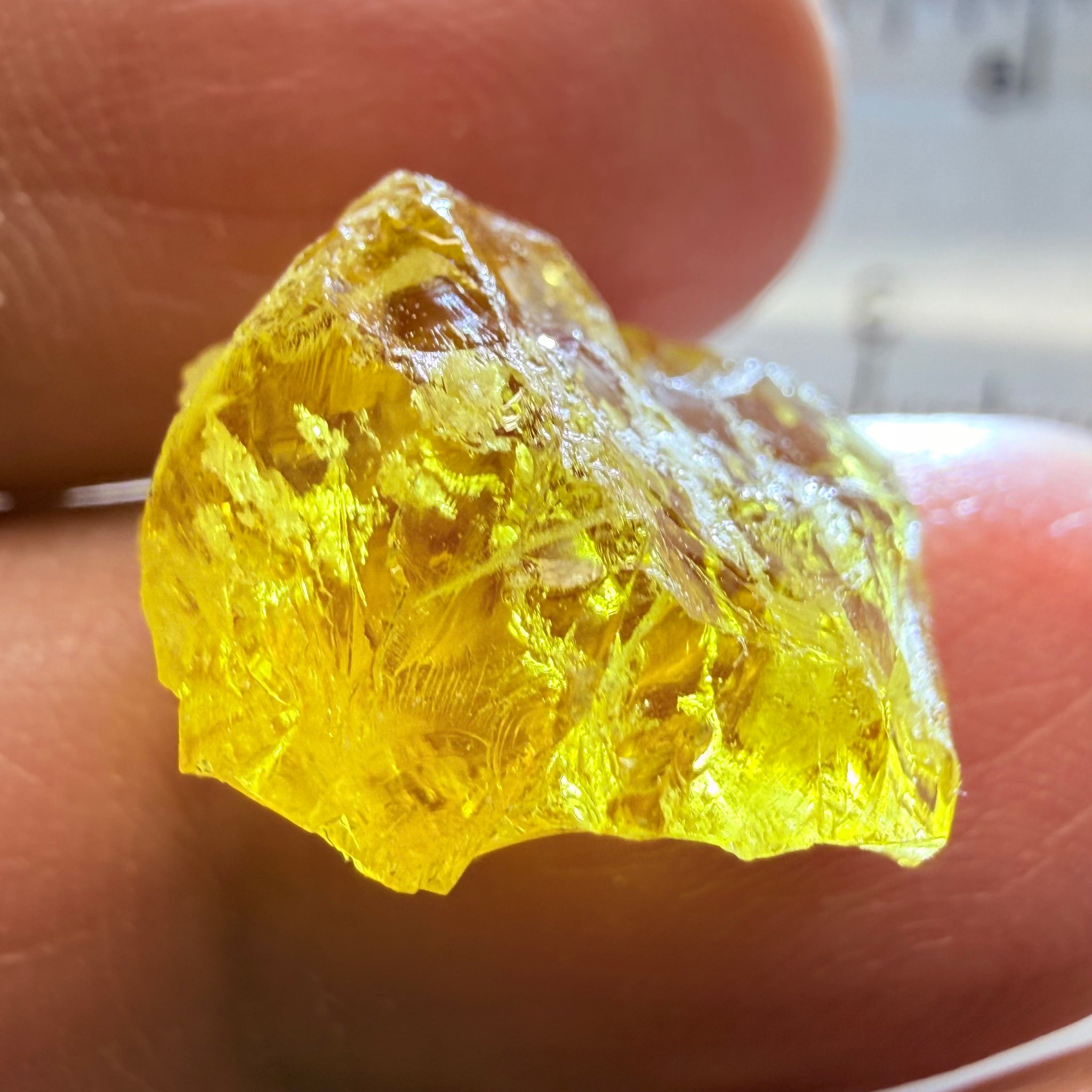 Golden Danburite, 15.08ct, Dodma, Tanzania, Untreated Unheated, slightly included, see the video where I have backlit it to show you where the inclusions are