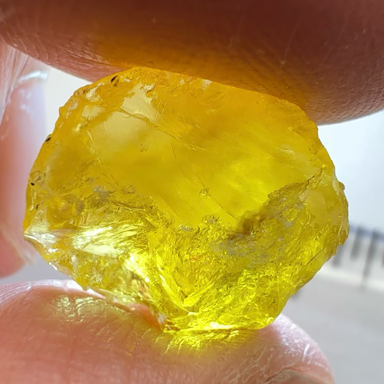 Golden Danburite, 15.08ct, Dodma, Tanzania, Untreated Unheated, slightly included, see the video where I have backlit it to show you where the inclusions are
