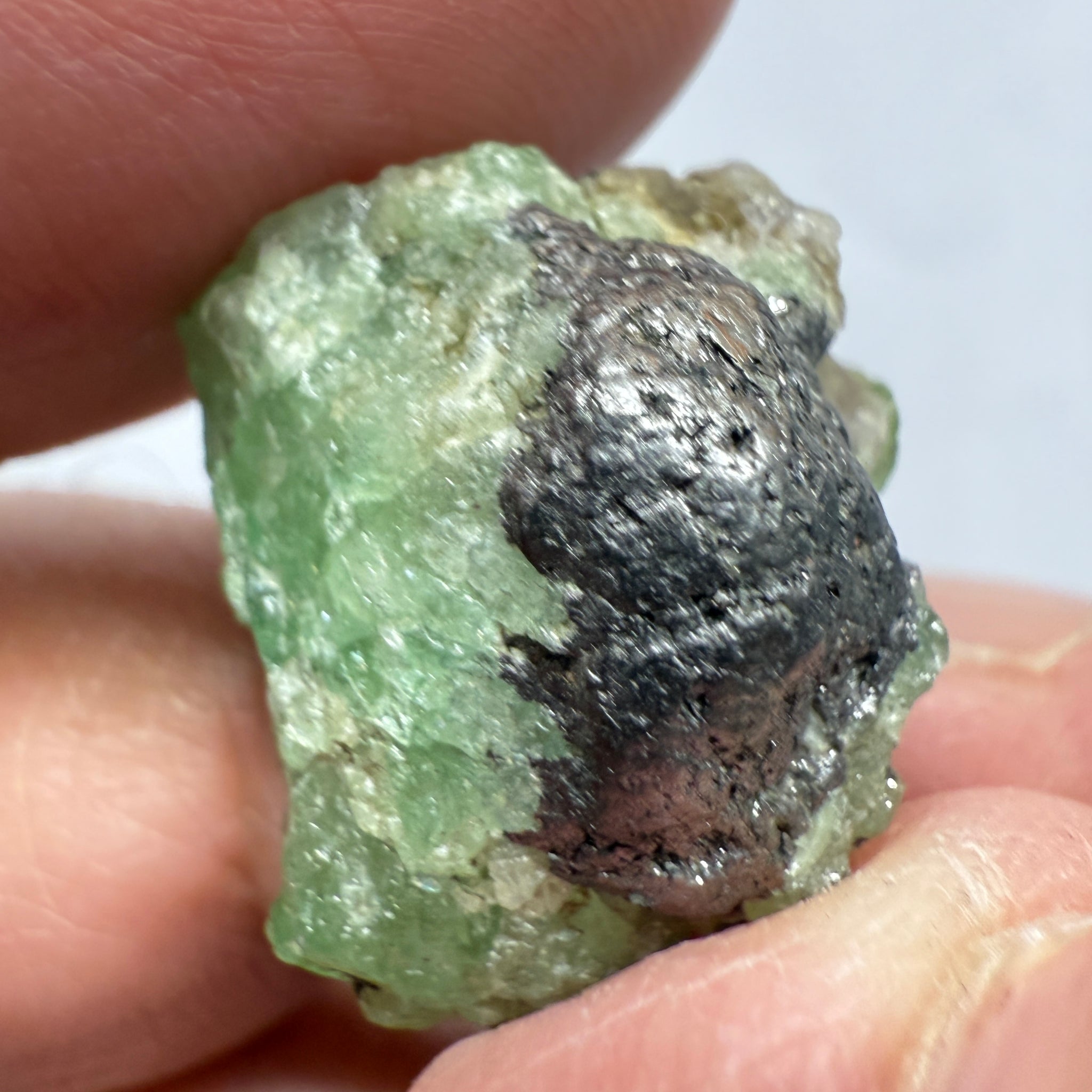 Tsavorite Crystal on Matrix. 31.22ct, Merelani. Tanzania, Untreated Unheated