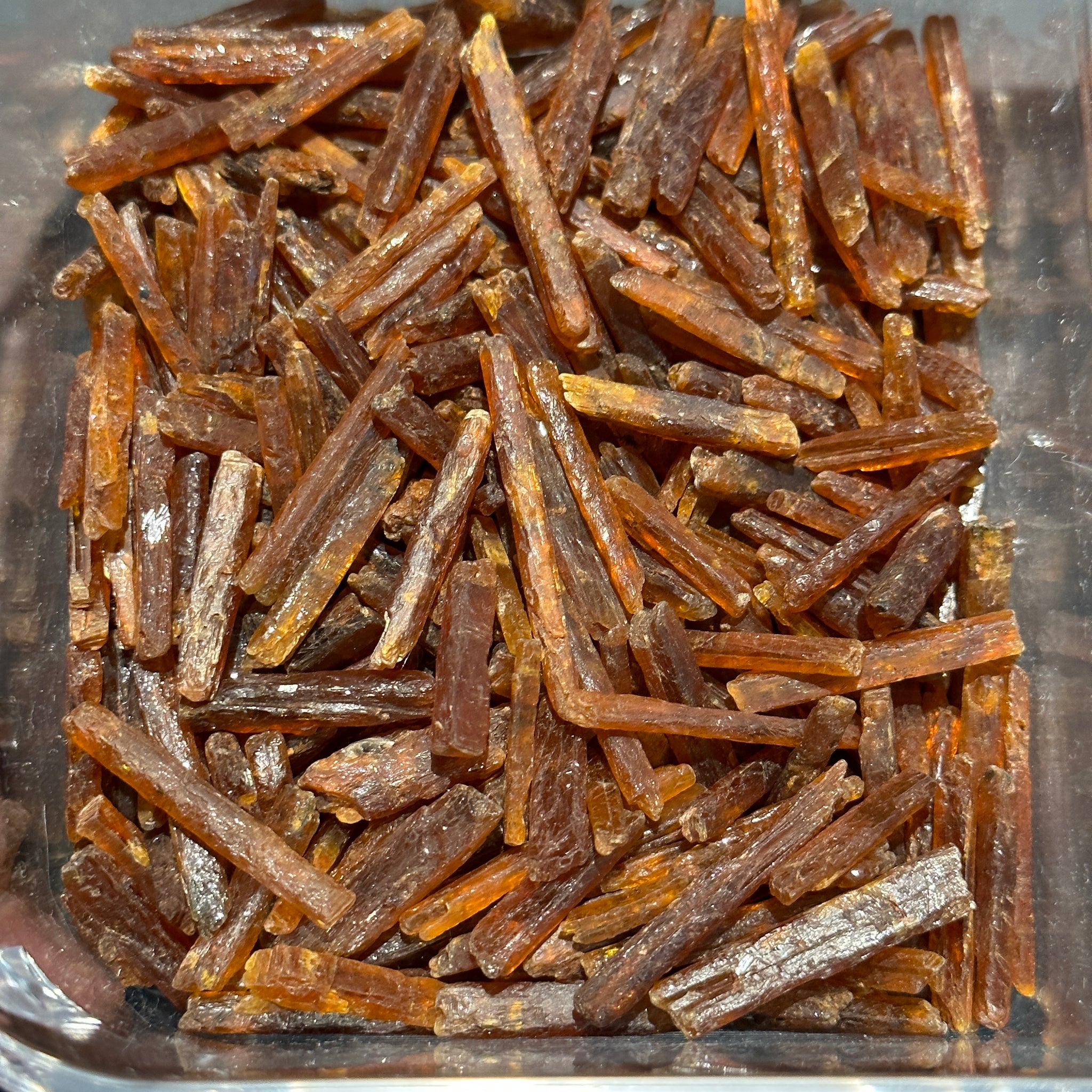 Transparent Orange Kyanite Crystals, Tanzania, thin and transparent, Per Stone