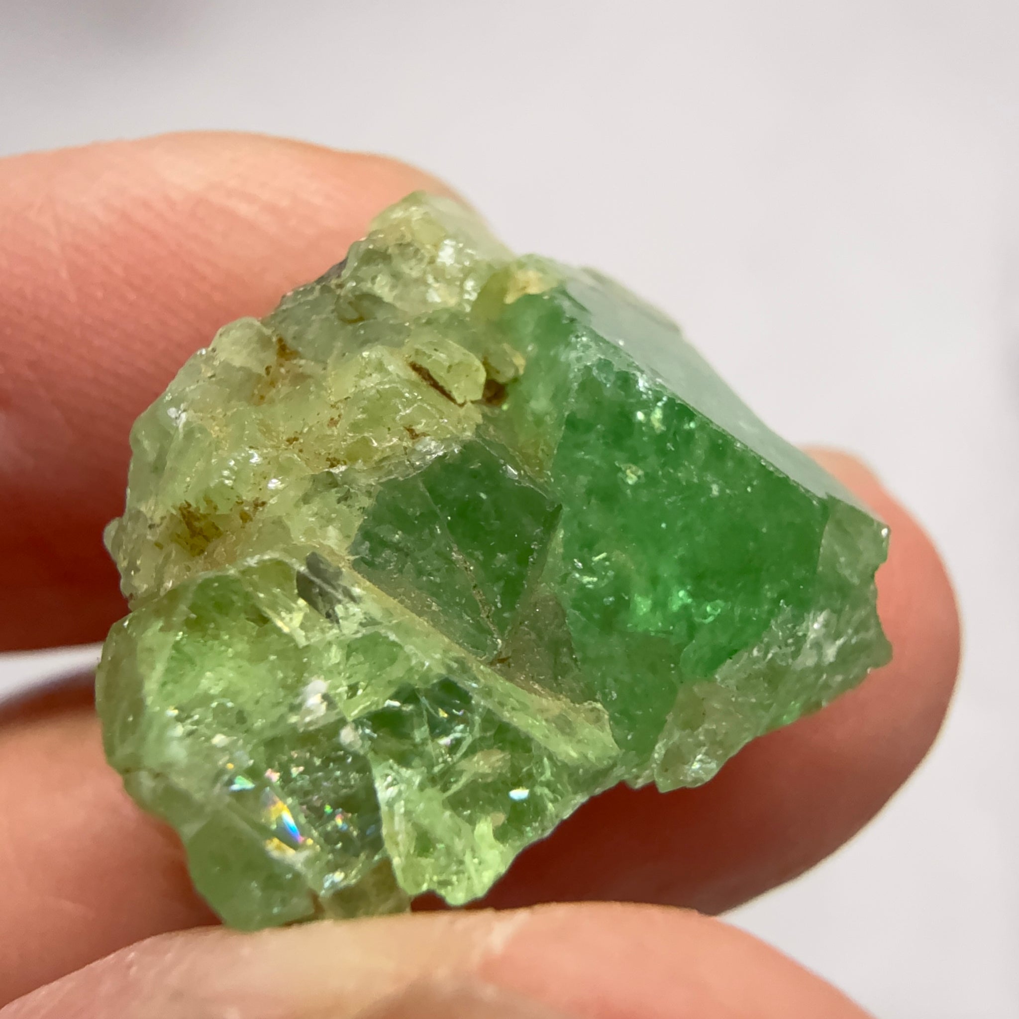Tsavorite Crystal on Matrix. 31.22ct, Merelani. Tanzania, Untreated Unheated