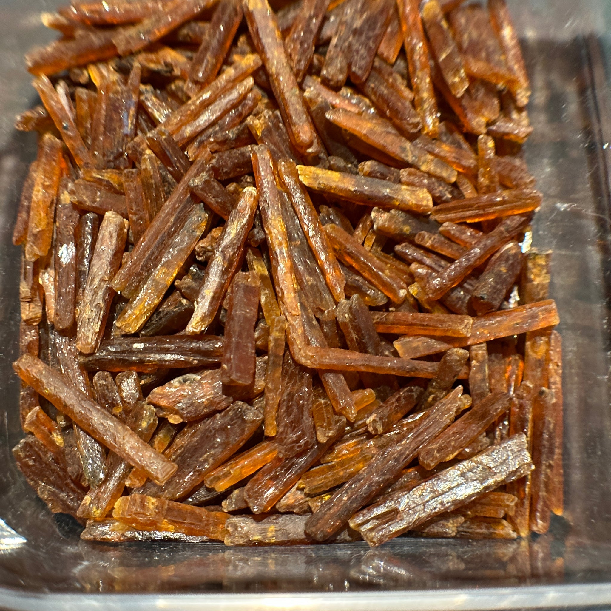 Transparent Orange Kyanite Crystals, Tanzania, thin and transparent, Per Stone