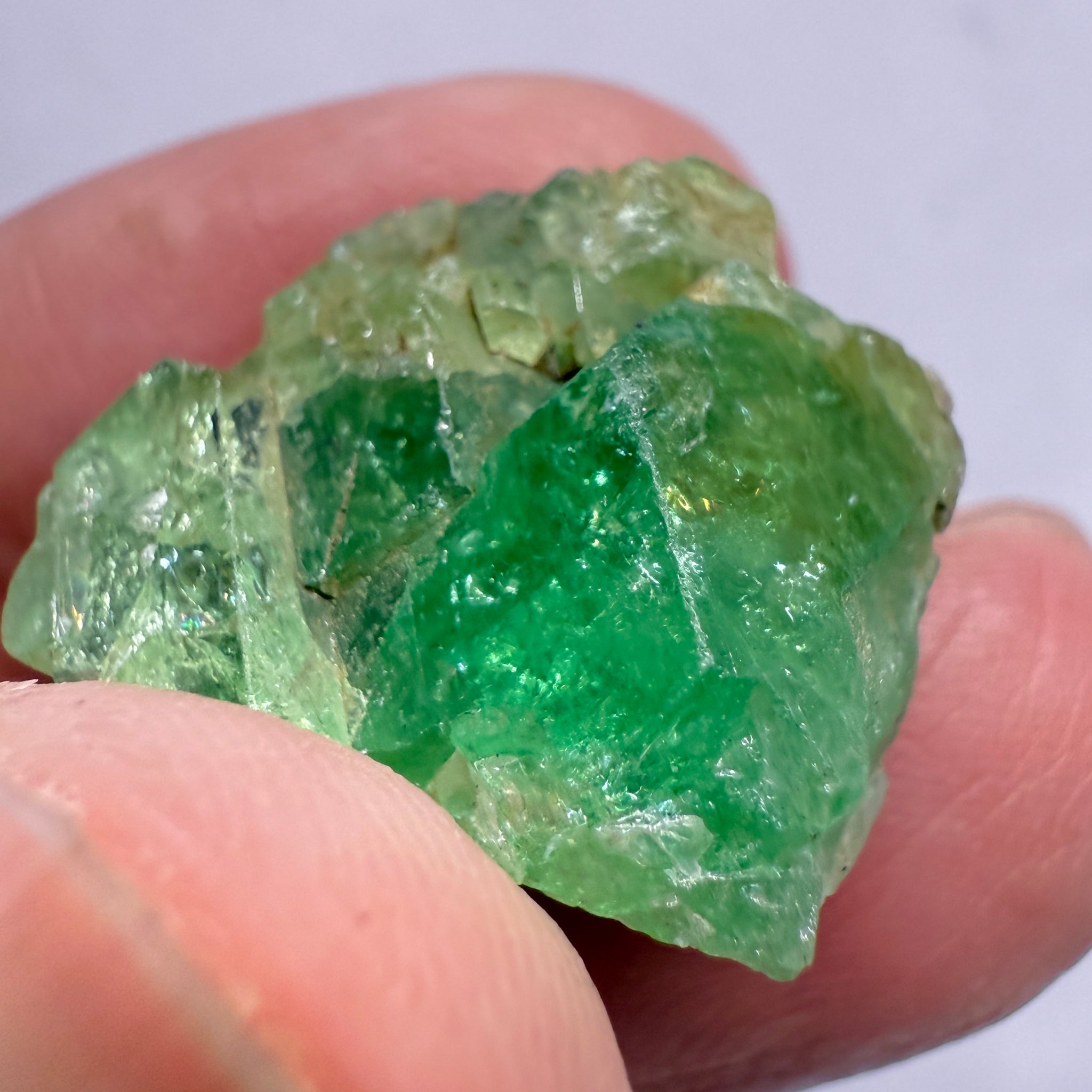 Tsavorite Crystal on Matrix. 31.22ct, Merelani. Tanzania, Untreated Unheated