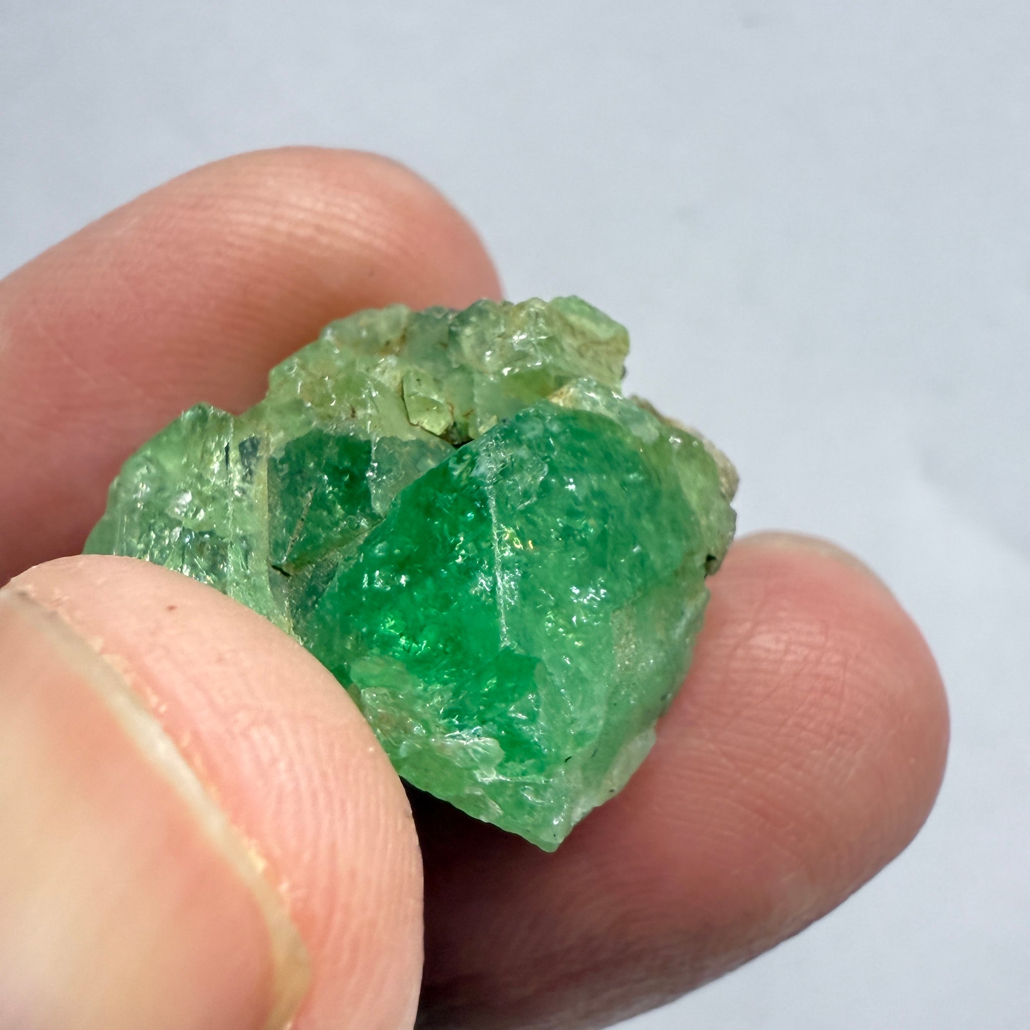 Tsavorite Crystal on Matrix. 31.22ct, Merelani. Tanzania, Untreated Unheated