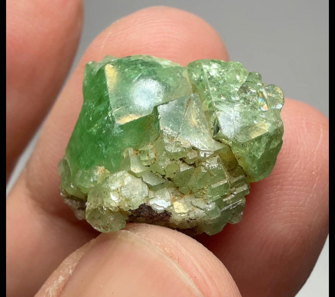Tsavorite Crystal on Matrix. 31.22ct, Merelani. Tanzania, Untreated Unheated