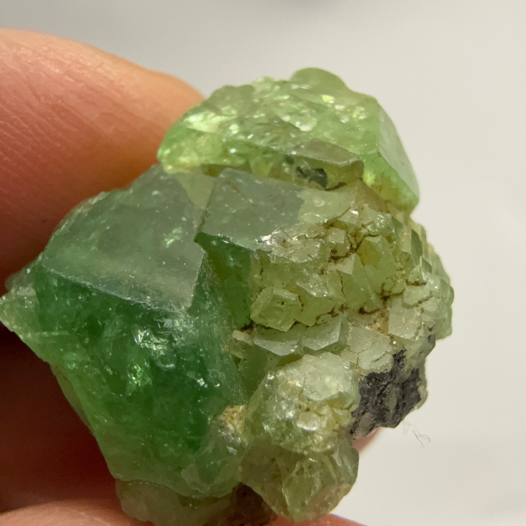 Tsavorite Crystal on Matrix. 31.22ct, Merelani. Tanzania, Untreated Unheated