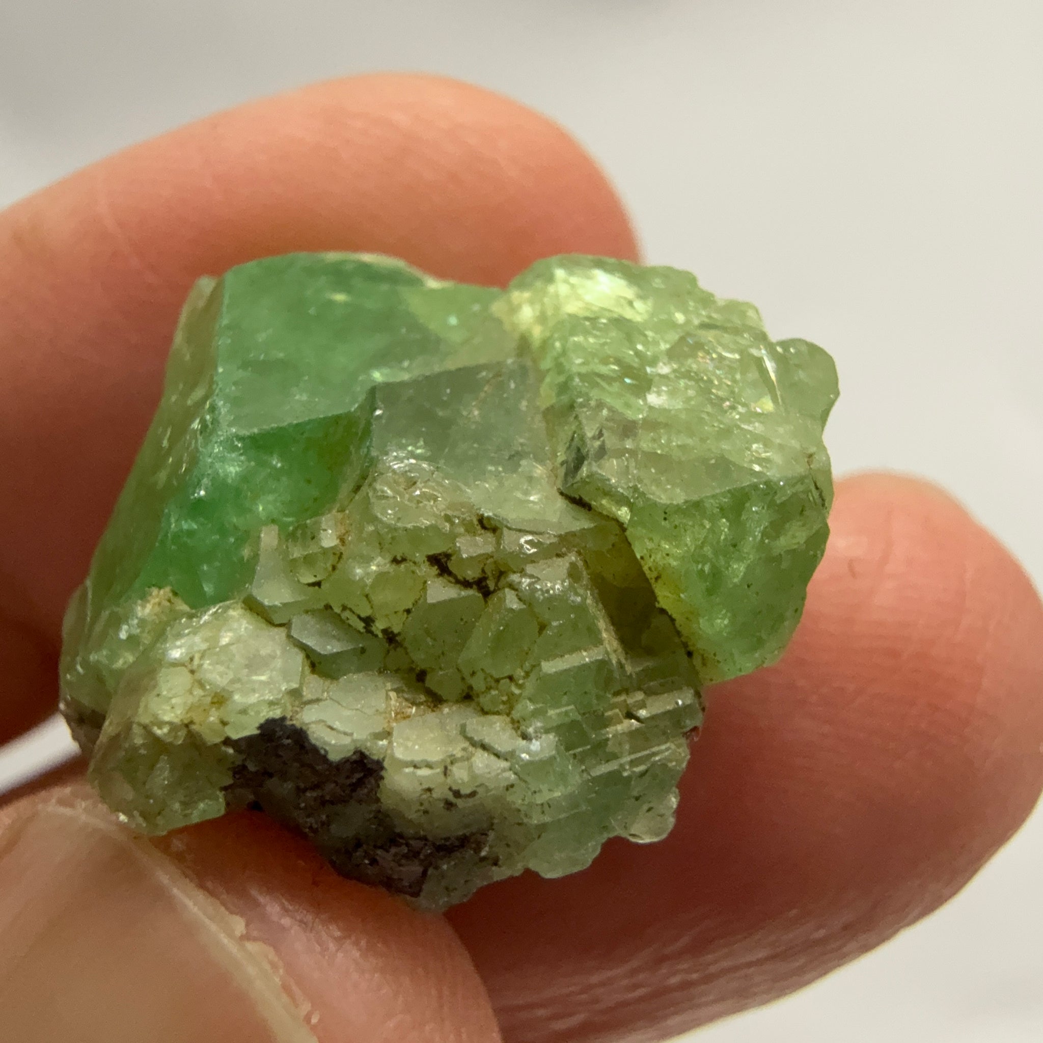 Tsavorite Crystal on Matrix. 31.22ct, Merelani. Tanzania, Untreated Unheated