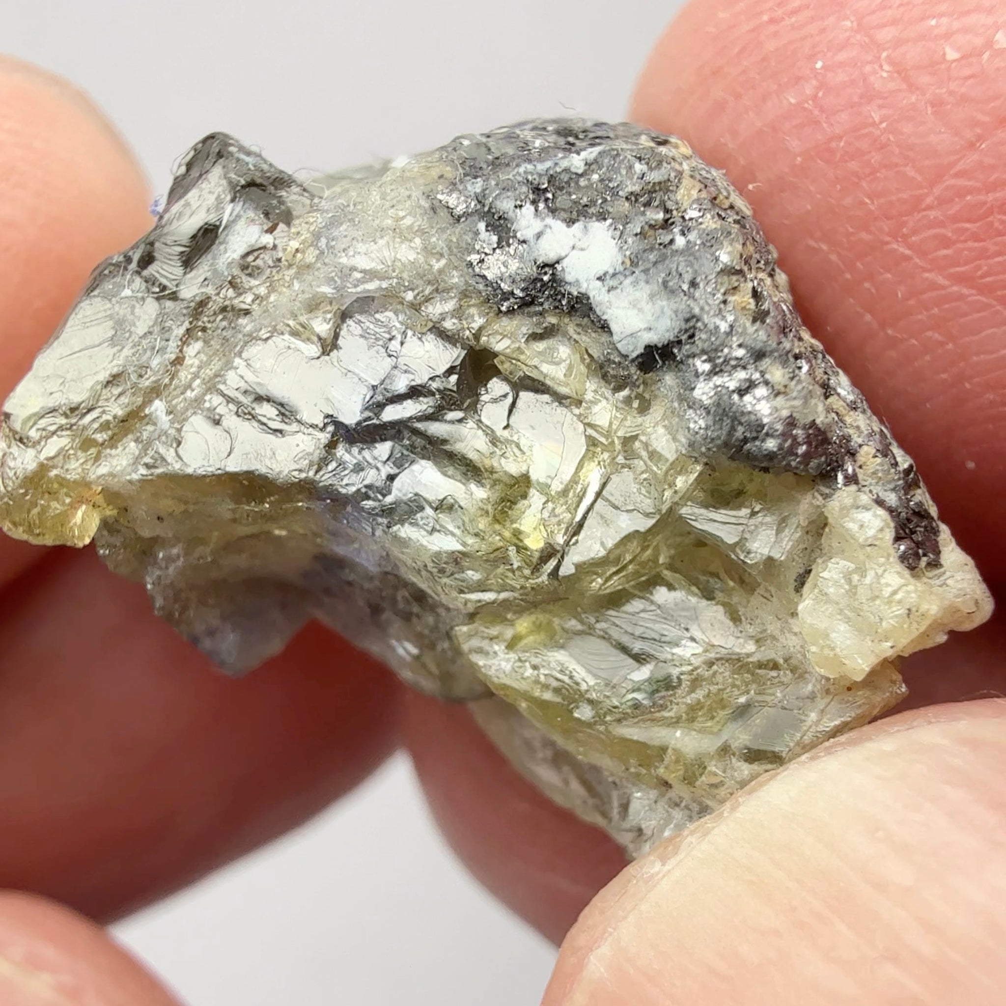 Prehinite with Tanzanite Crystal, 29.84ct, Merelani, Tanzania, Untreated Unheated, see the unheated tanzanite location in the next pictures and video