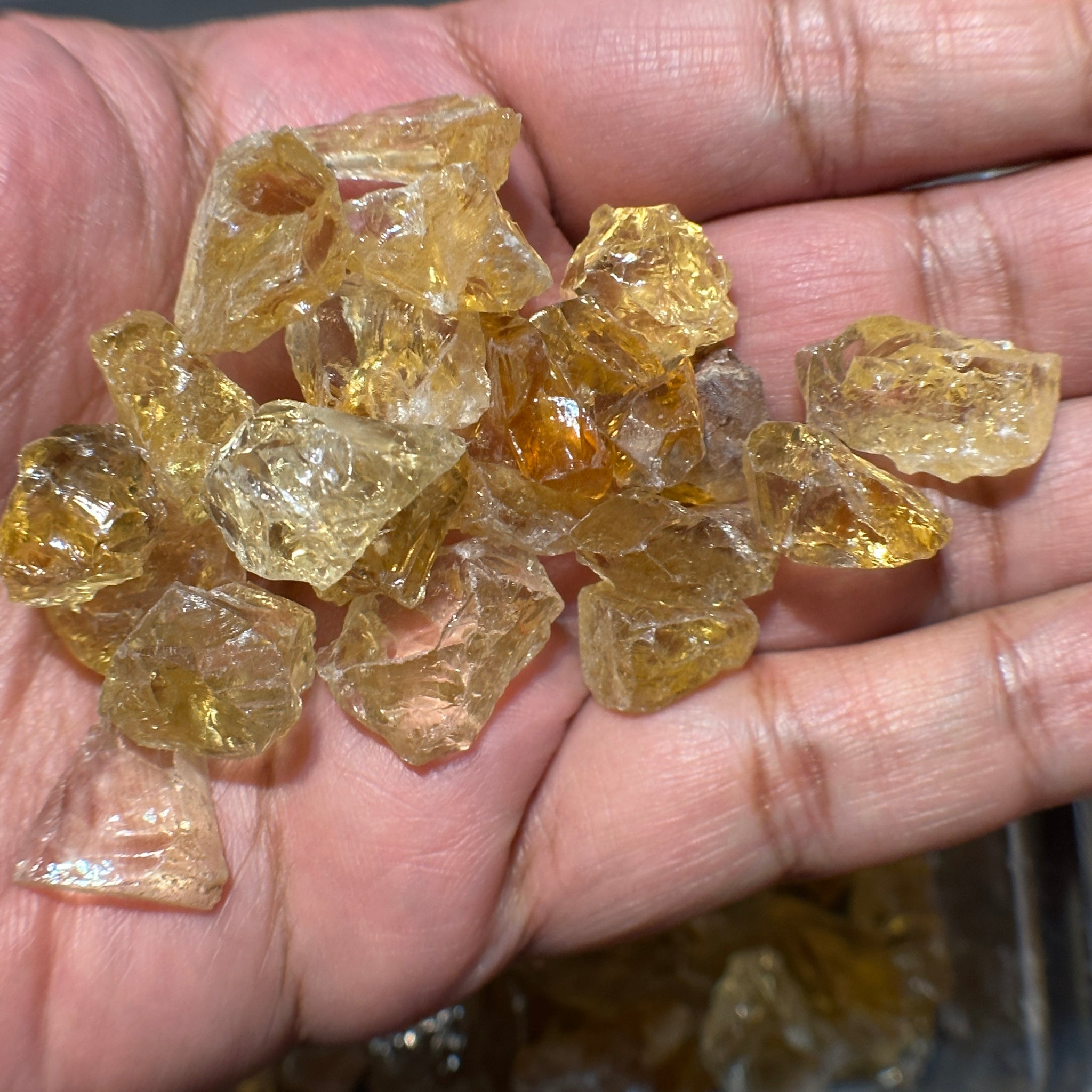 Citrine, Congo, Unheated, Per Stone, want any particular shape, just ask, faceting/cabbing rough