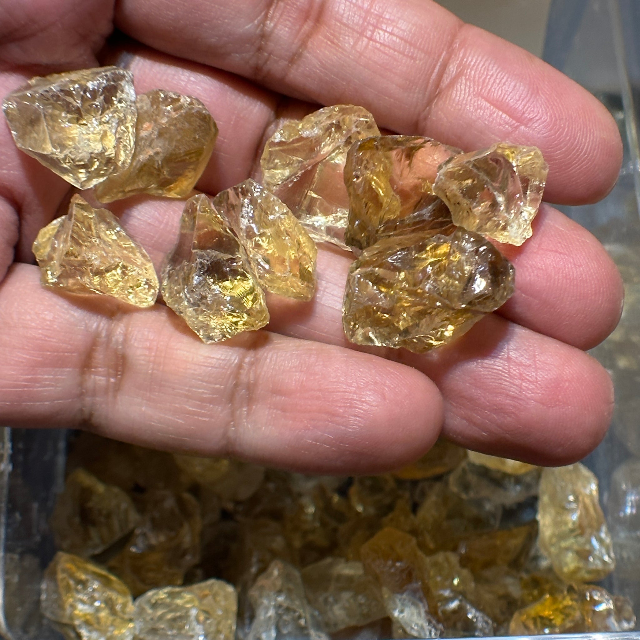 Citrine, Congo, Unheated, Per Stone, want any particular shape, just ask, faceting/cabbing rough