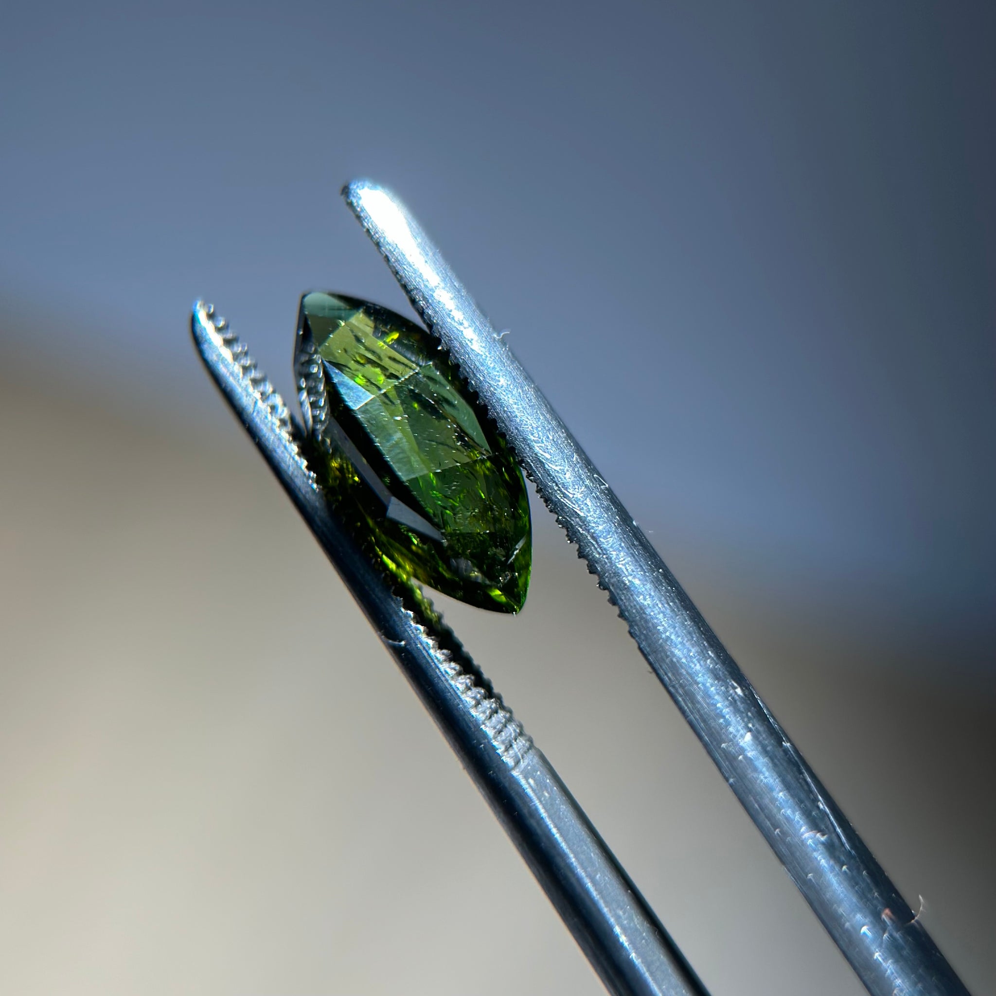 Chrome Tourmaline, 2.00ct, Tanzania, Untreated Unheated, native cut, included